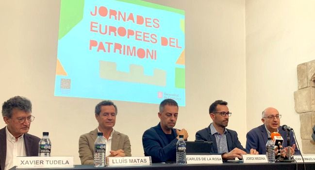 La roda de premsa de presentació de les Jornades Europeees del Patrimoni