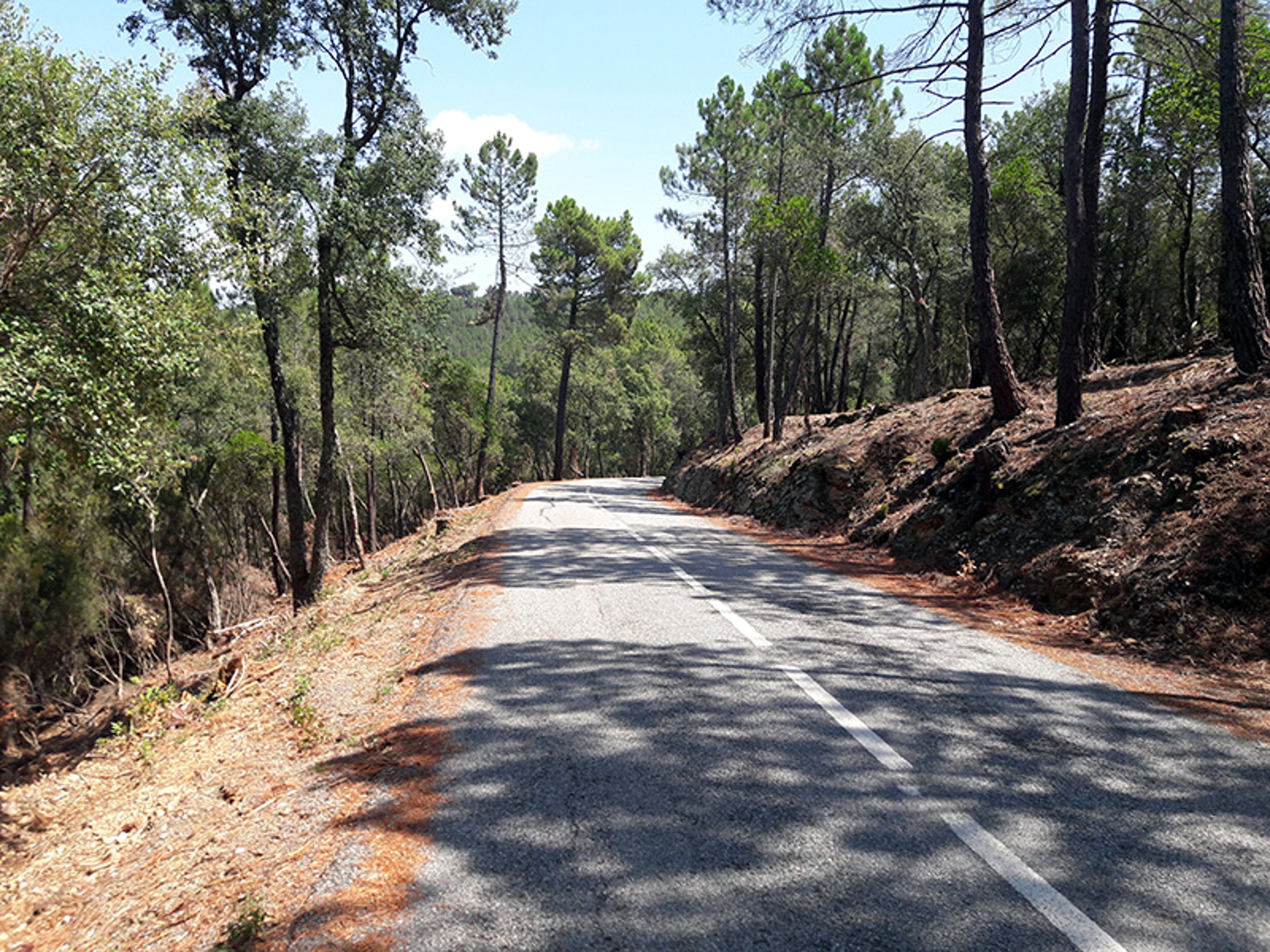 La carretera dels Àngels, en una imatge d'arxiu