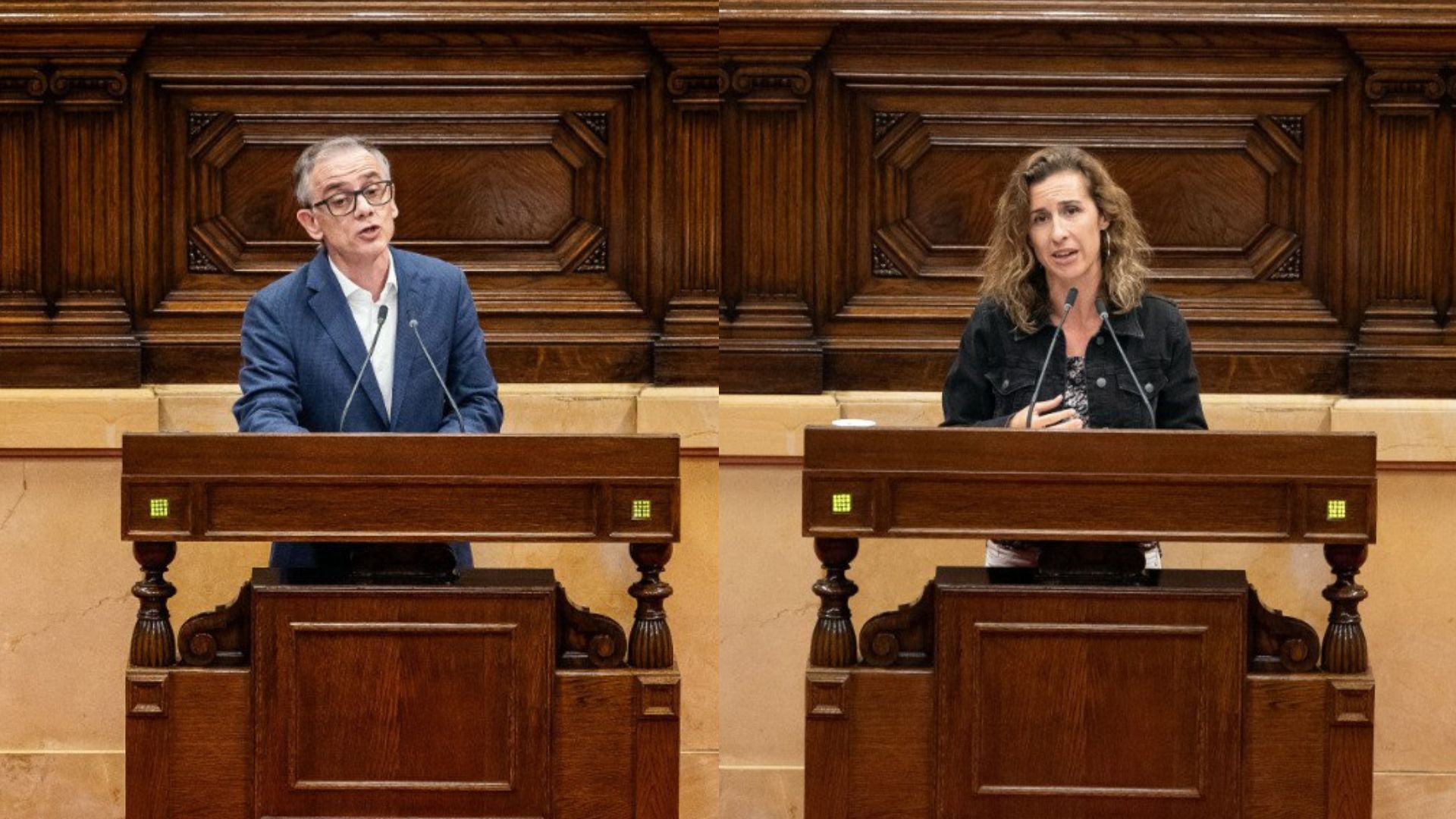 Josep Maria Jové i Laia Estrada, aquest dimecres.