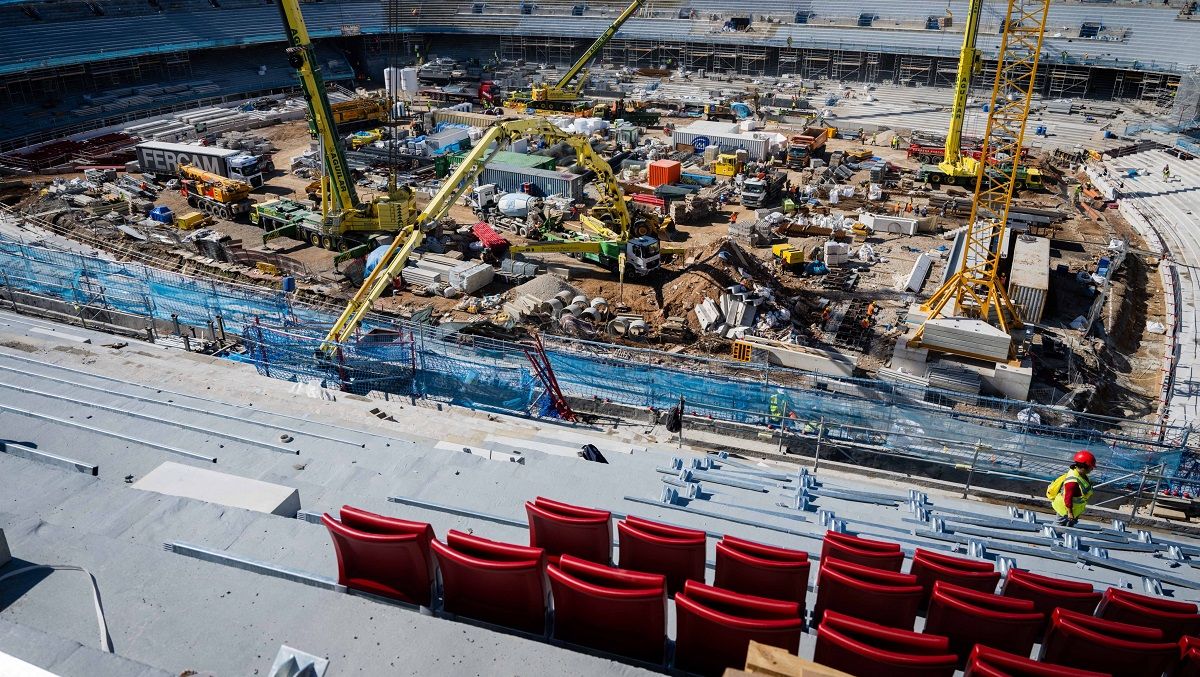 Els primers seients del nou Camp Nou