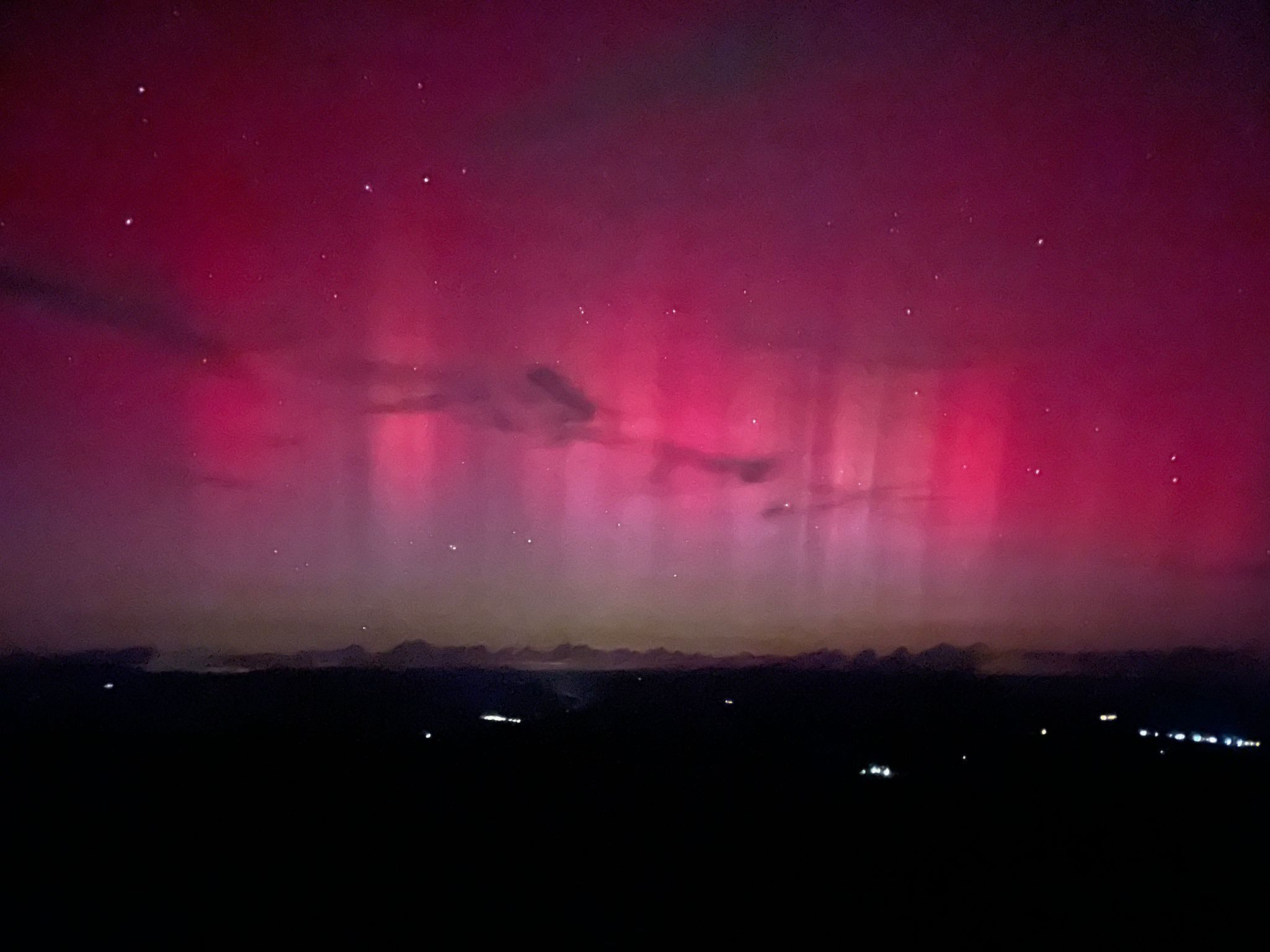 L'aurora boreal captada des del Parc Astronòmic del Montsec