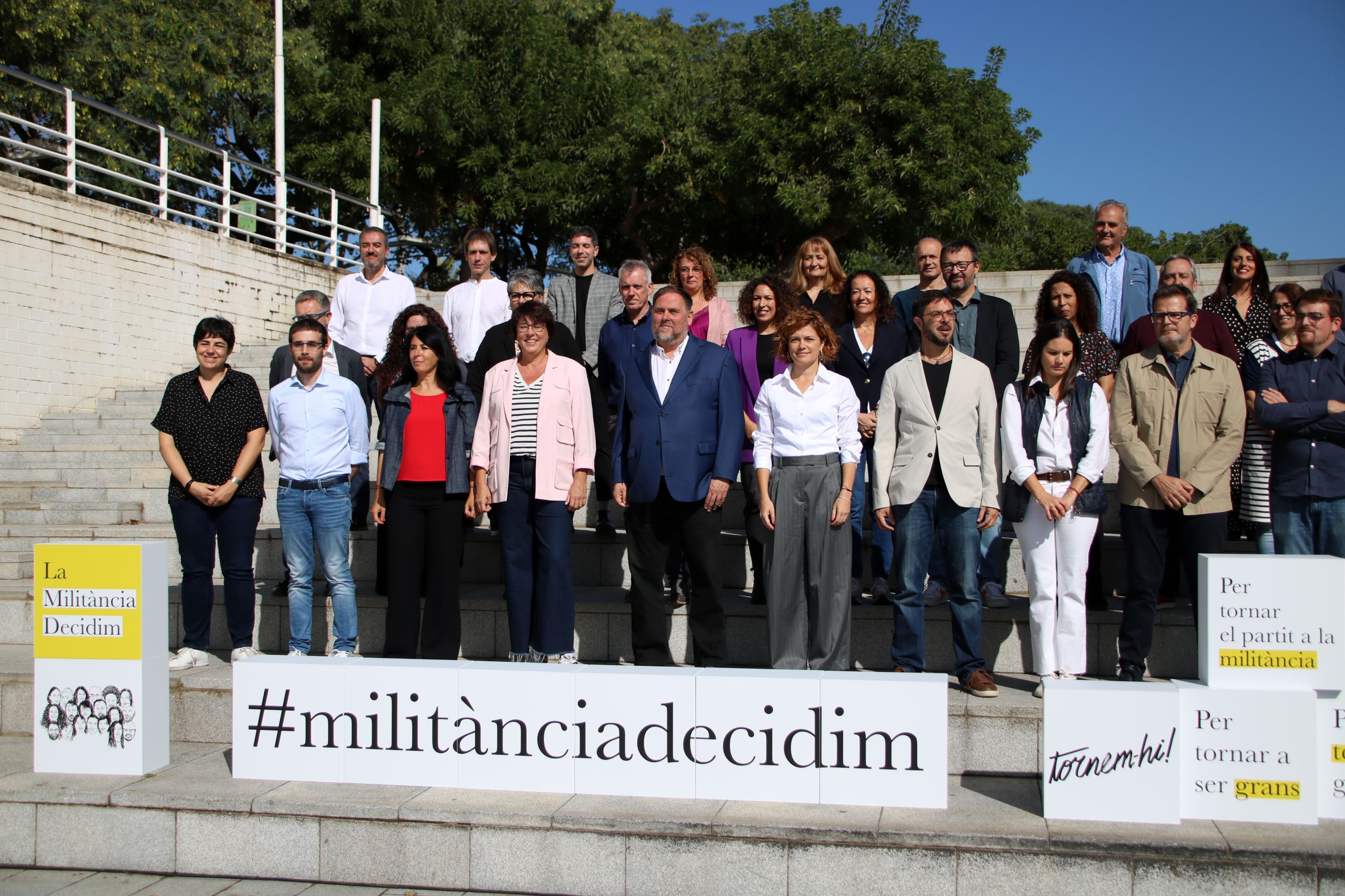 La candidatura a l'executiva d'ERC de Militància Decidim, a la Trinitat Vella