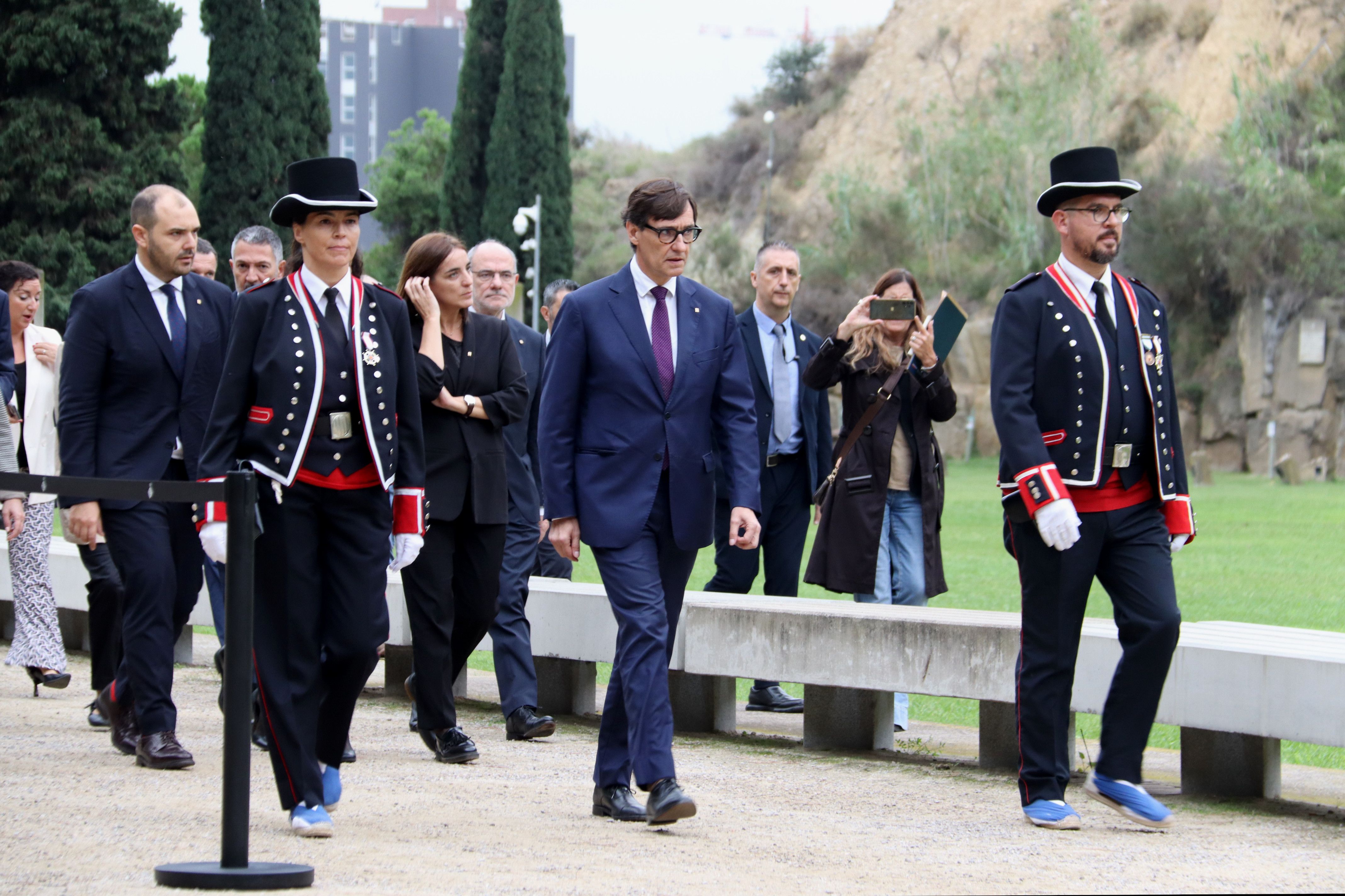 El president de la Generalitat, Salvador Illa, a l'homenatge a Lluís Companys.