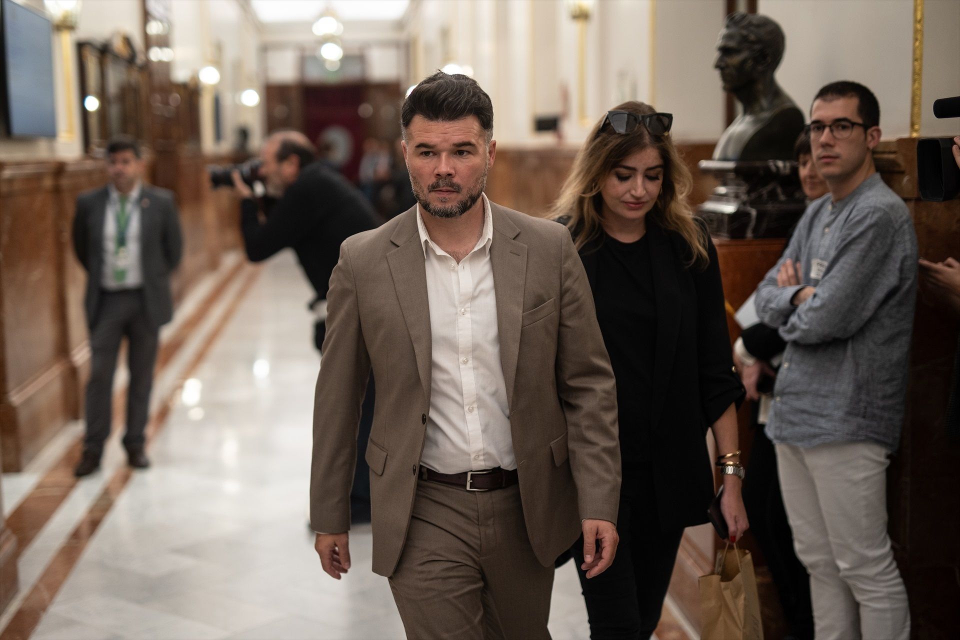 Gabriel Rufián, cap de files d'ERC a Madrid, al Congrés.