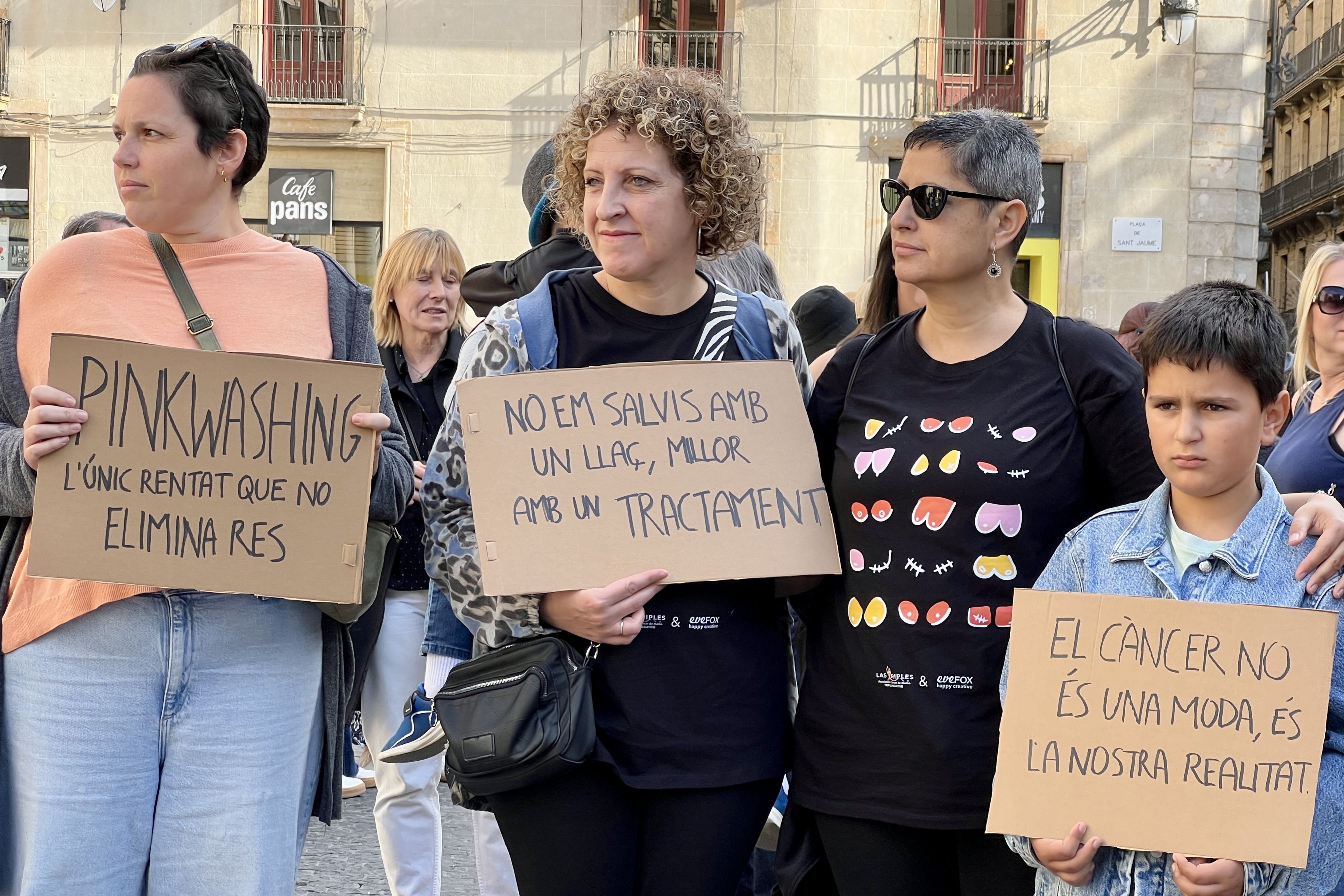 Dones manifestant-se contra el pinkwashing