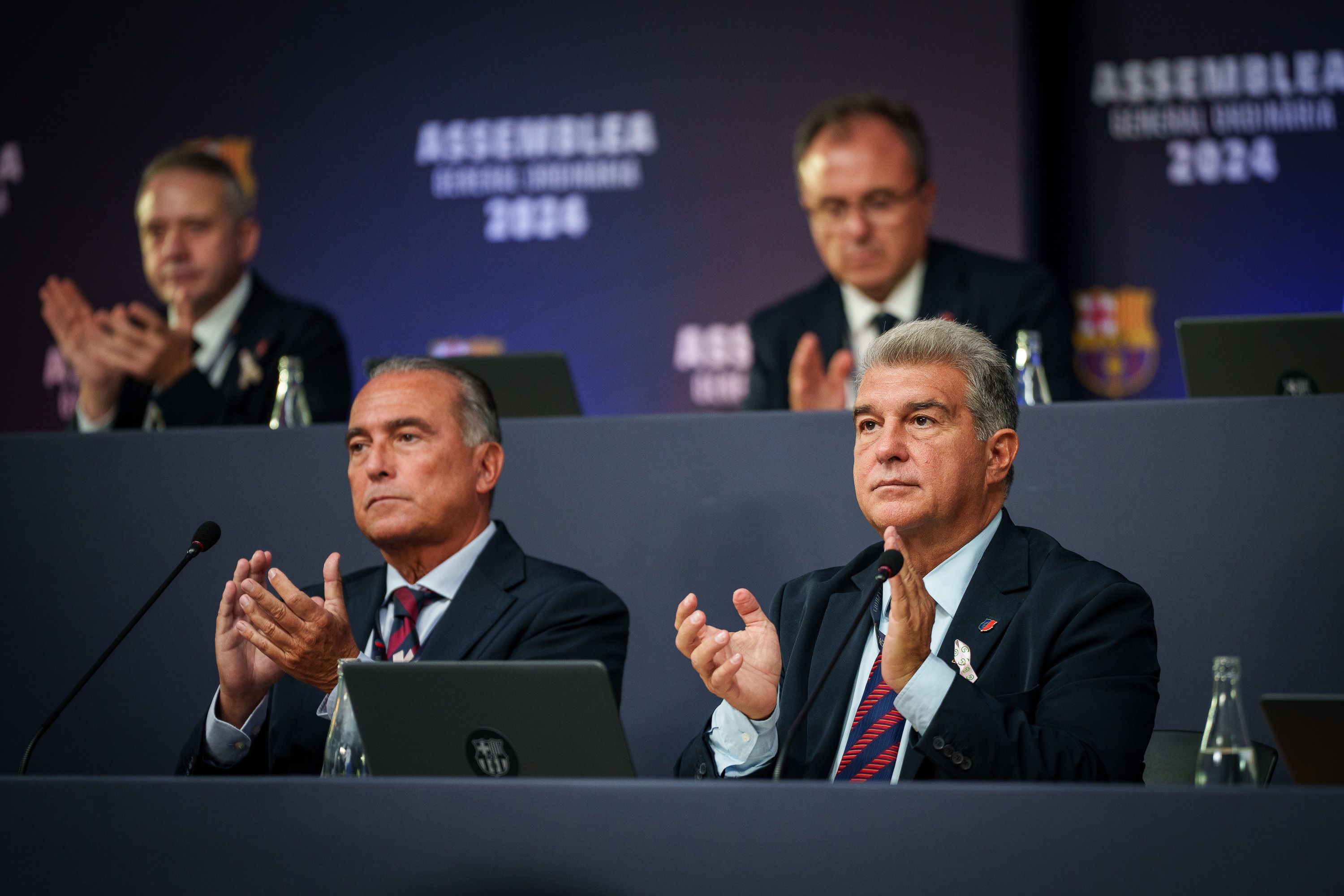 Laporta, durant l'assemblea de compromissaris