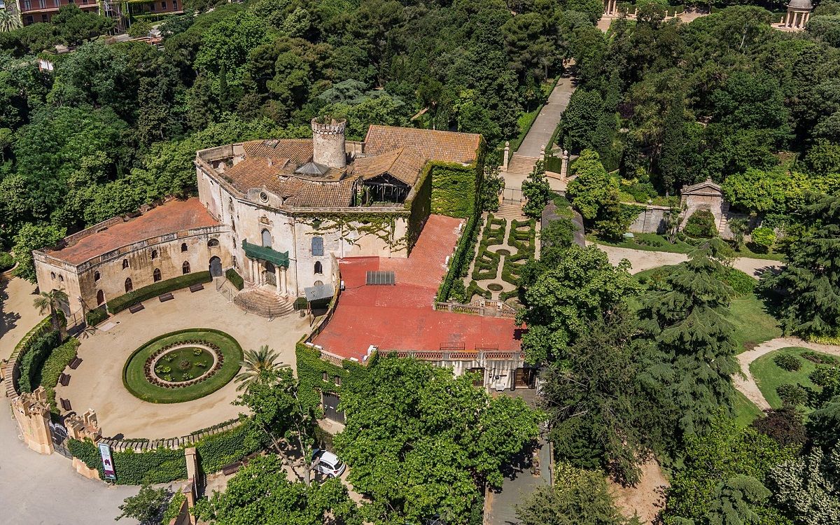 Vista aeria del Parc del Laberint d'Horta