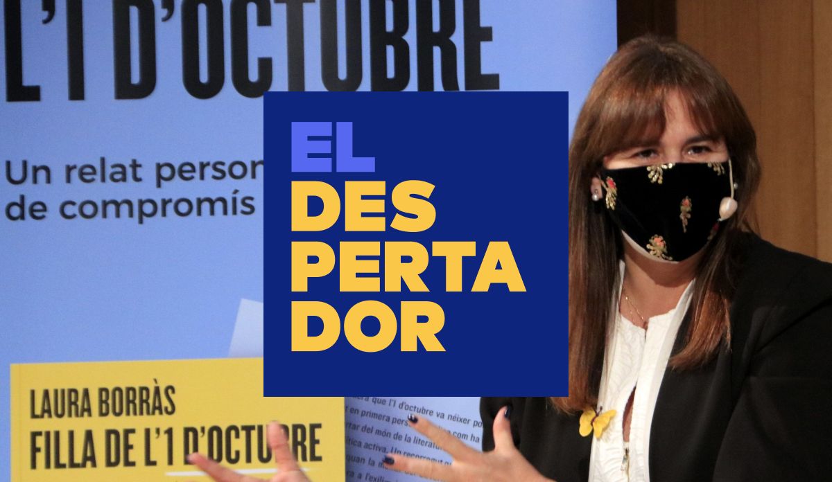 Laura Borràs presentant el seu llibre 'Filla de l'1 d'octubre'