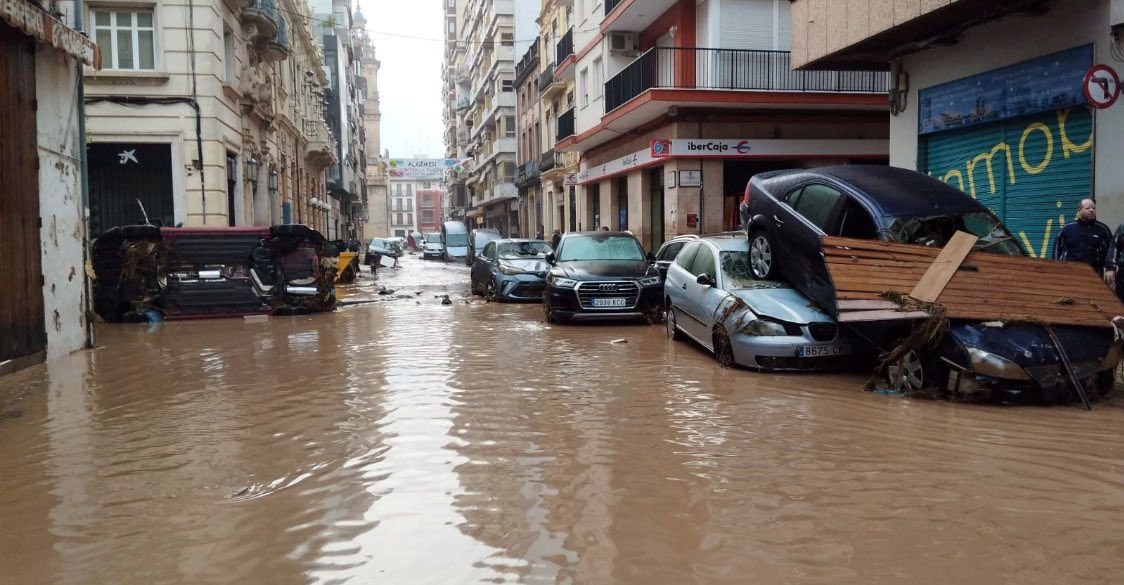 Efectes de la DANA  a Algemesí (País Valencià)