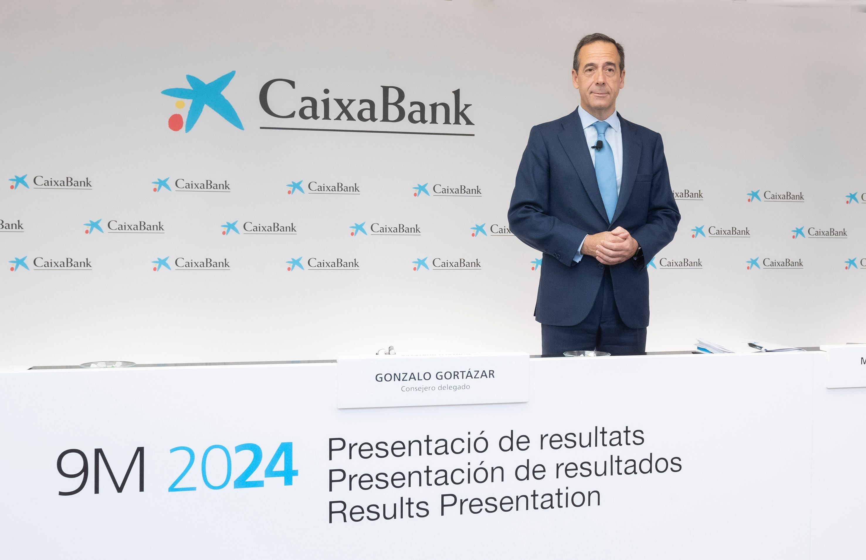 El conseller delegat de CaixaBank, Gonzalo Cortázar, aquest dijous al matí