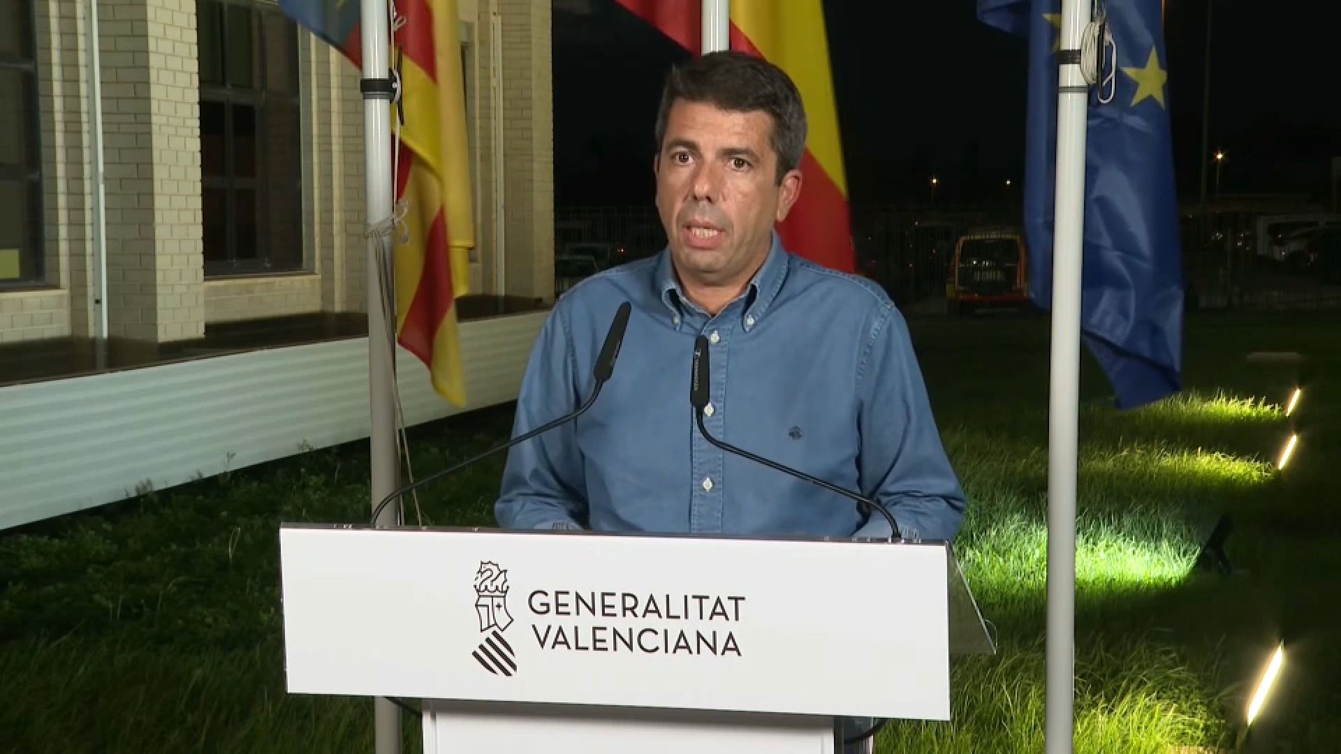 El president de la Generalitat Valenciana, Carlos Mazón, no ha acceptat preguntes ni ha confirmat les xifres de desapareguts