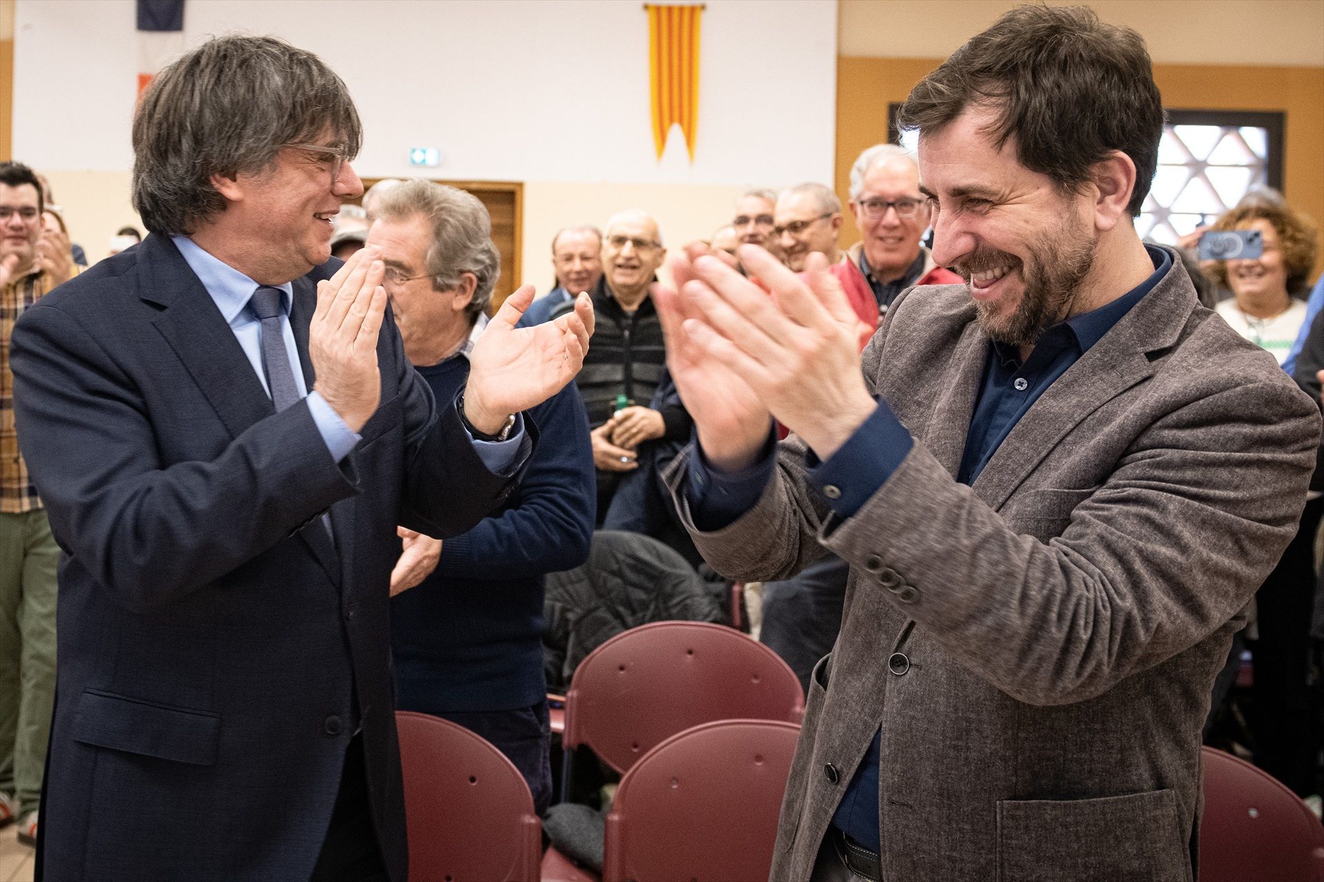 Carles Puigdemont i Toni Comín.