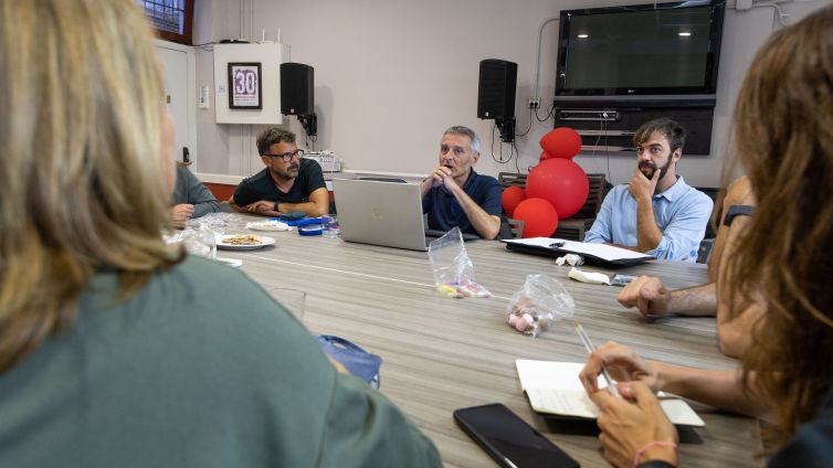 Reunió a Can Boquica entre els organitzadors