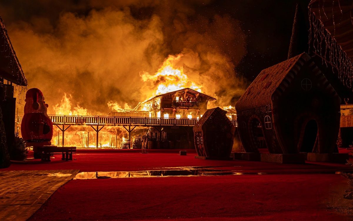 L'incendi a la vila de Nadal del Barcarès