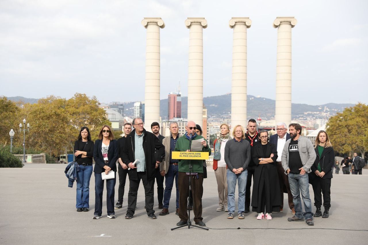 Representants de l'ANC i Òmnium, aquest dimarts.