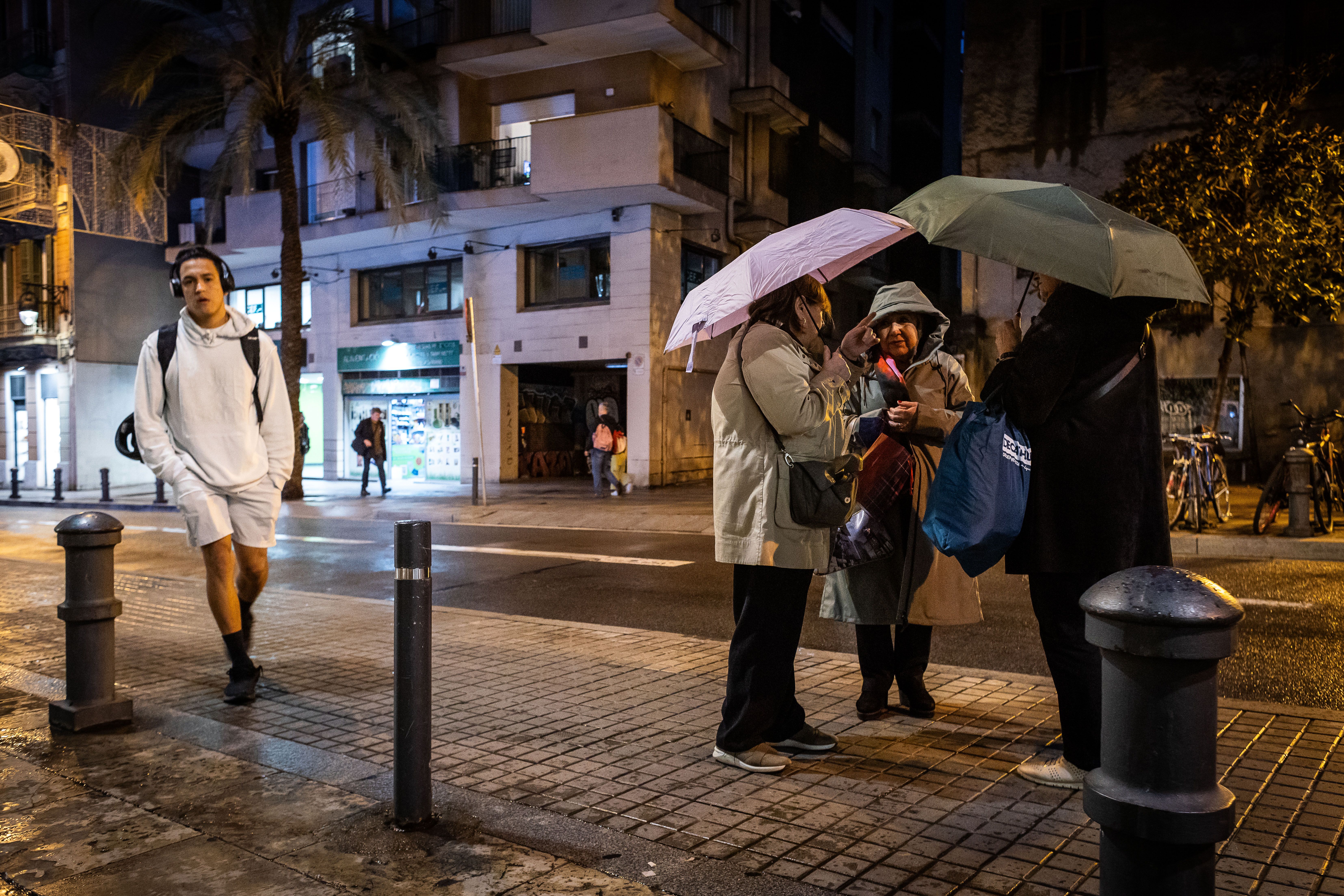 pluja DANA vent Centre de Barcelona tempestat tempesta