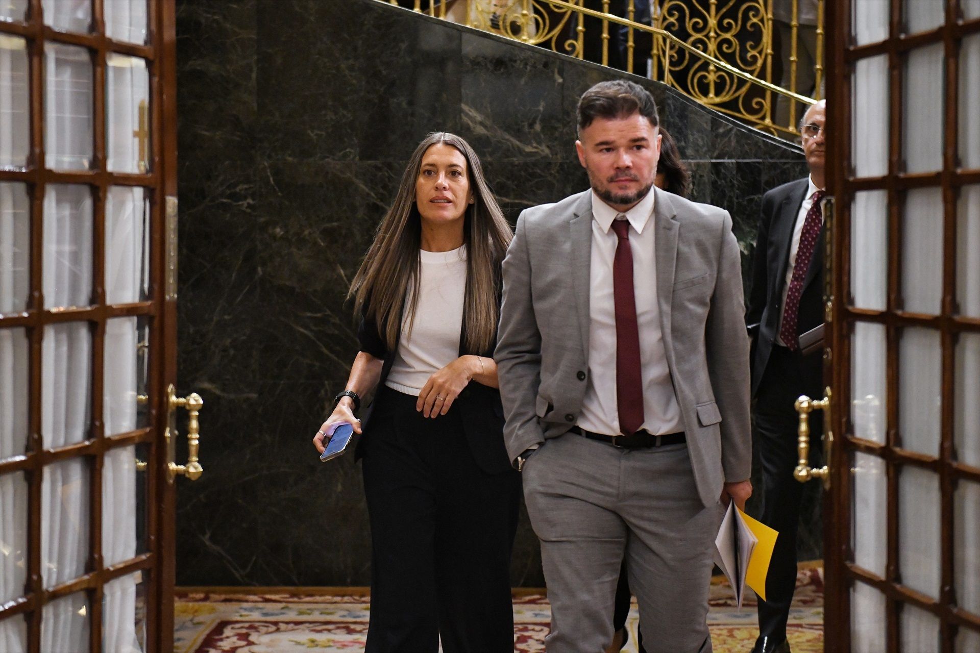 Miríam Nogueras i Gabriel Rufián, en una imatge d'arxiu.