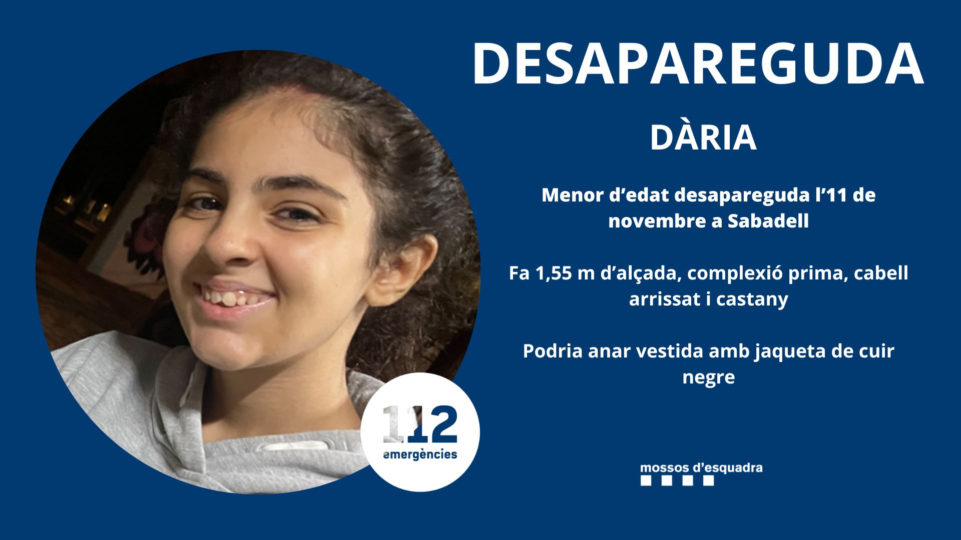 La Dària va desaparèixer l'11 de novembre a Sabadell