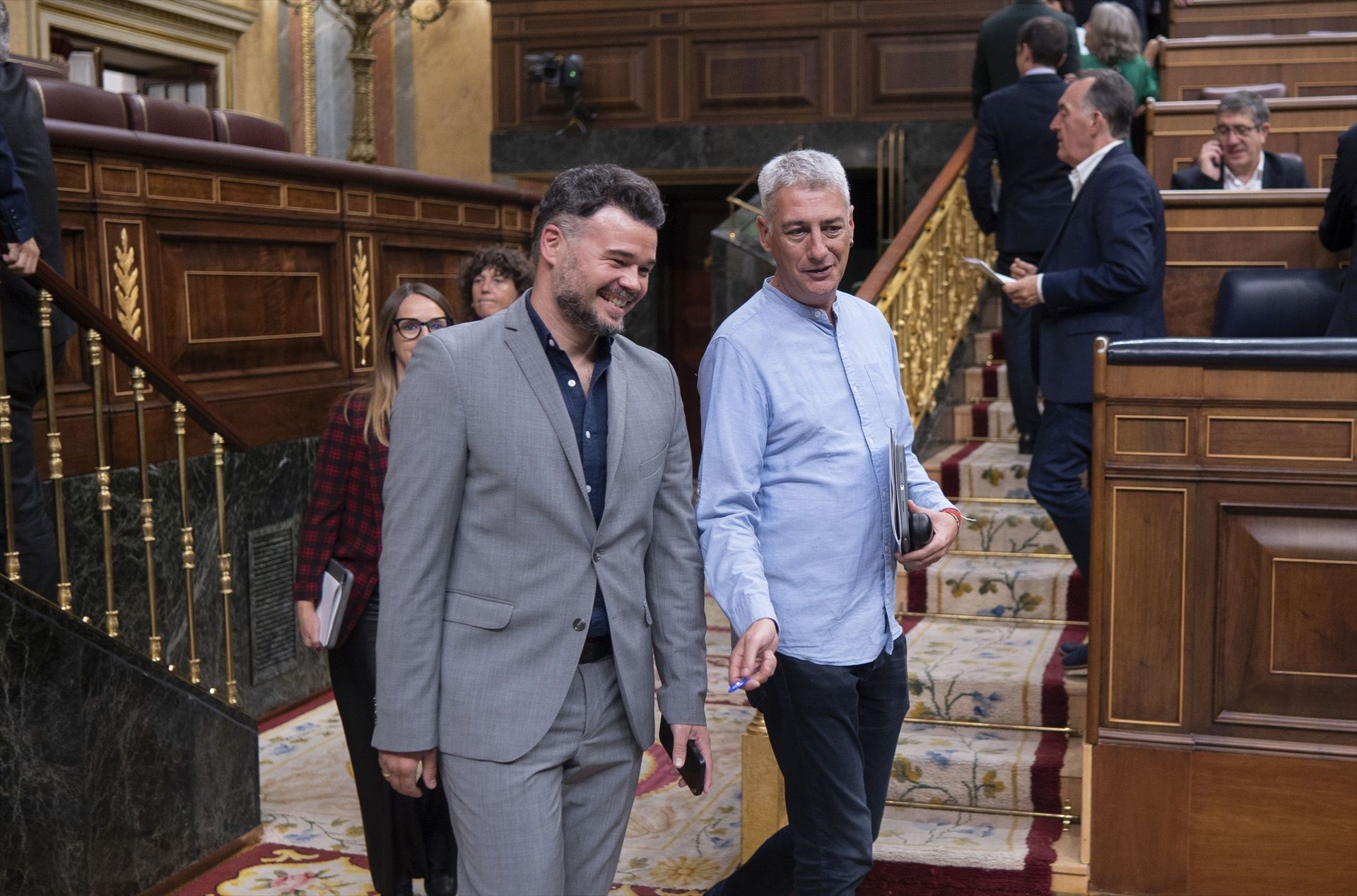 Gabriel Rufián i Oskar Matute 