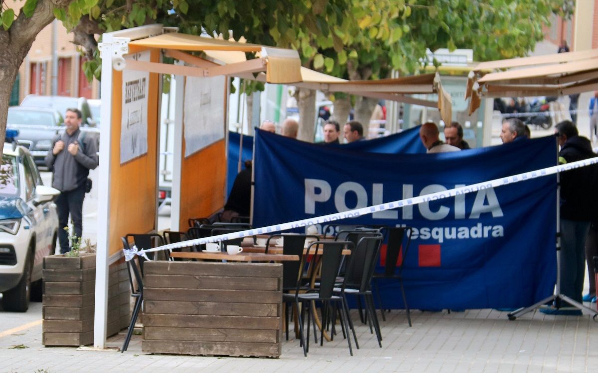 La cafeteria de Montgat on s'ha produit el crim