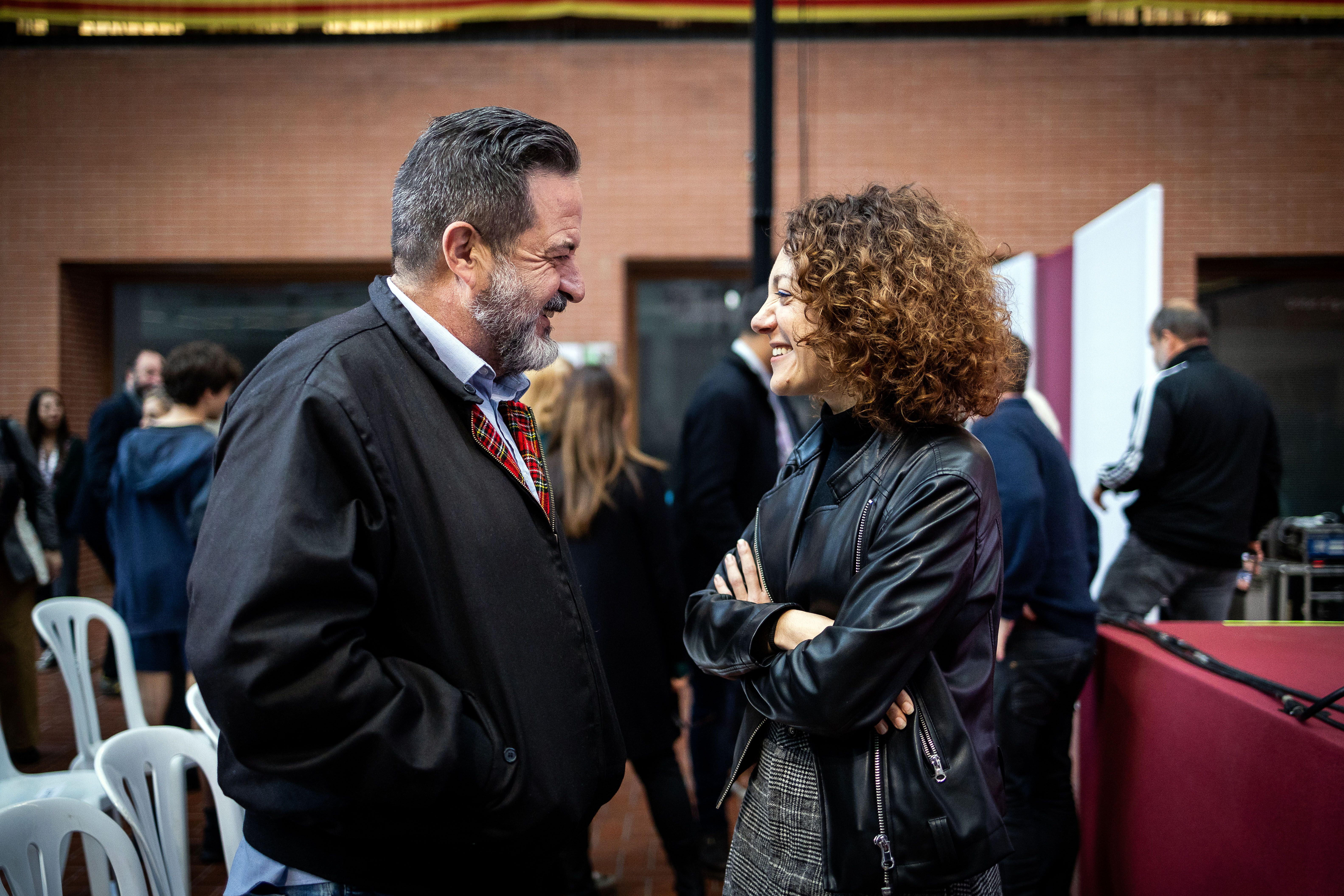 Aina Vidal, durant l'assemblea nacional dels comuns