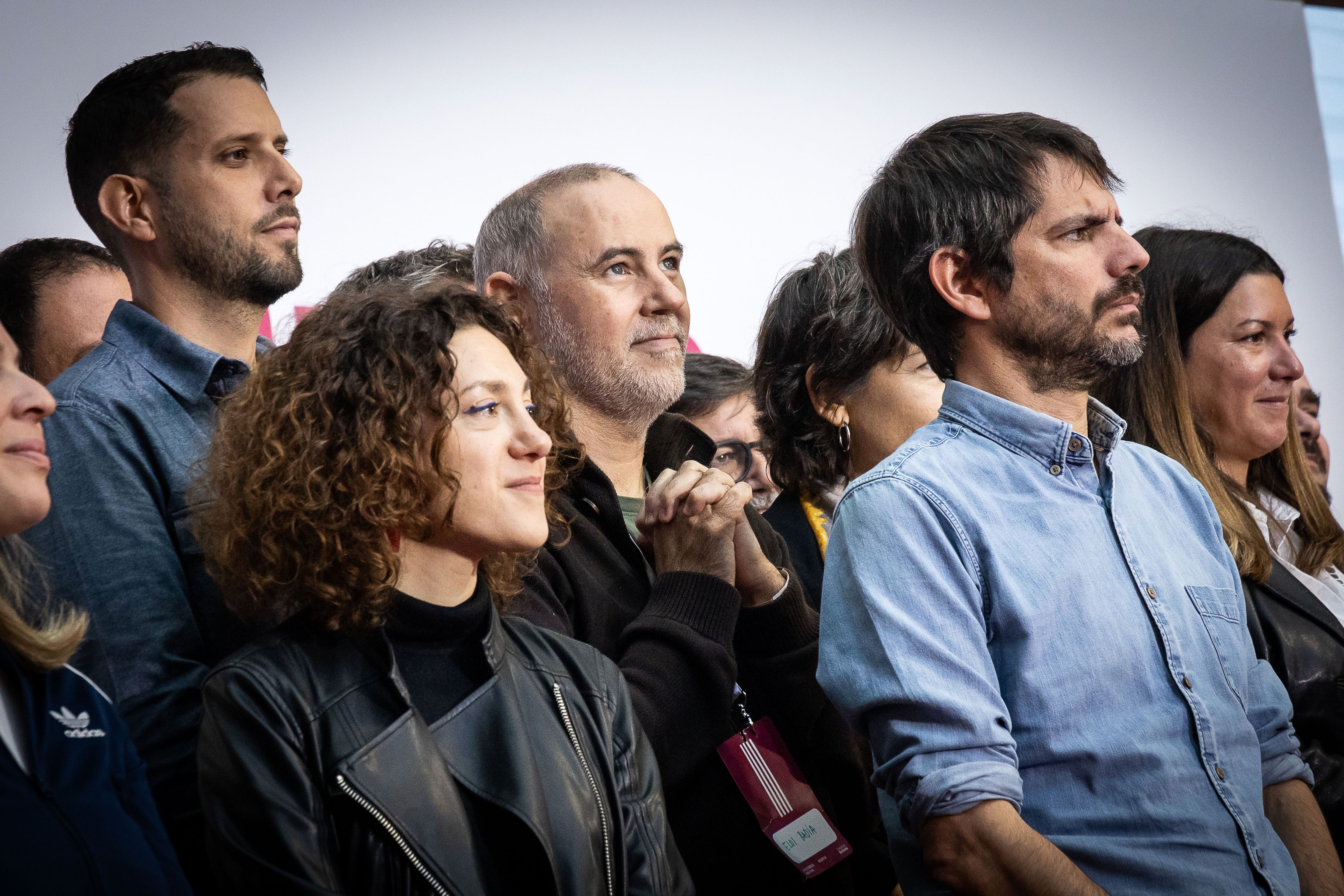 Eloi Badia, durant l'assemblea nacional dels comuns