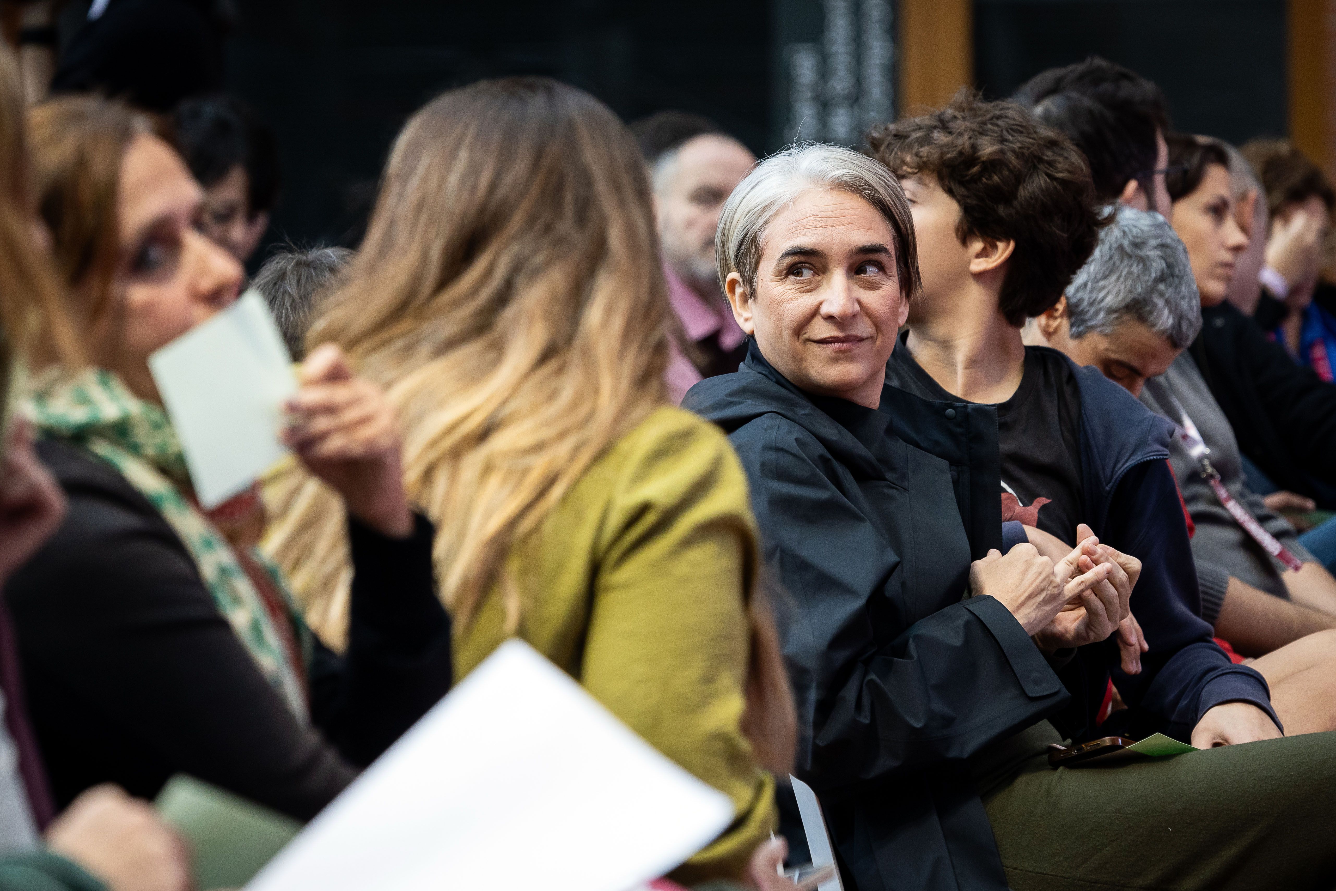 Ada Colau, en l'assemblea dels comuns