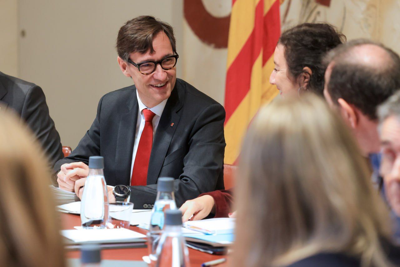 El president, Salvador Illa, durant la reunió del Govern