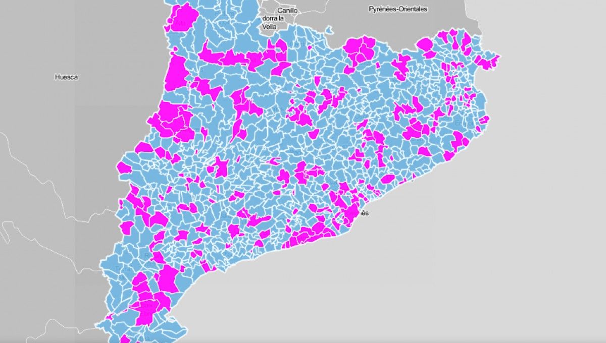 Mapa municipal, segons si l'ajuntament té alcalde o alcaldessa.