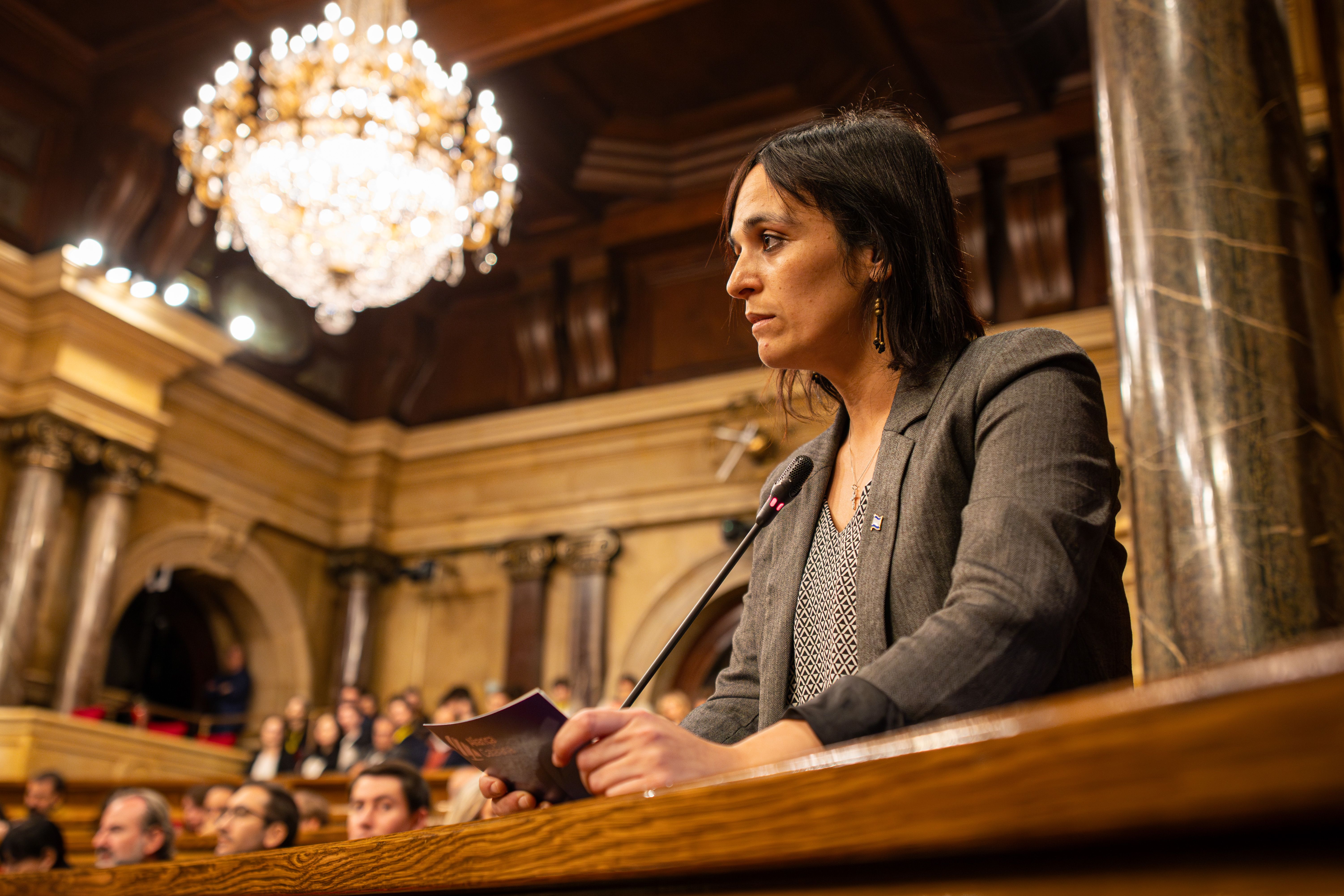 Sílvia Orriols, en un ple del Parlament