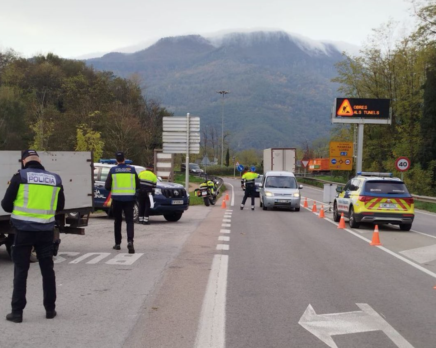 Un control de Trànsit, en una imatge d'arxiu