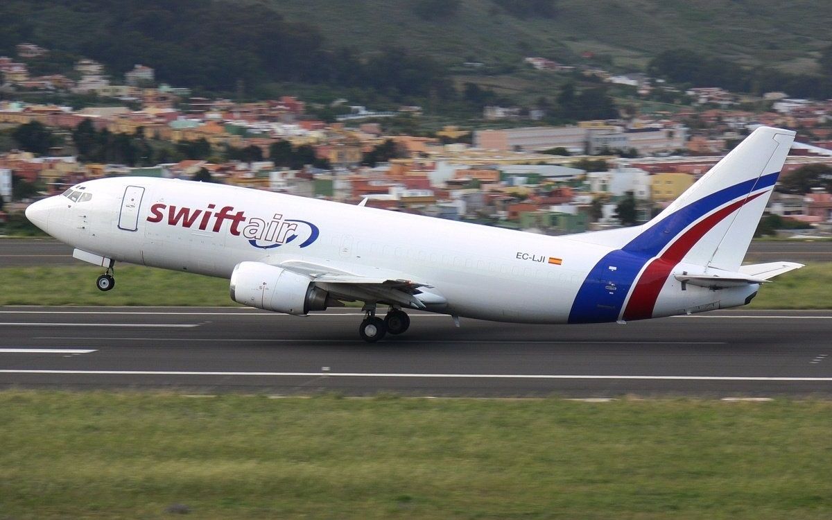 Un avió de la companyia Swiftair