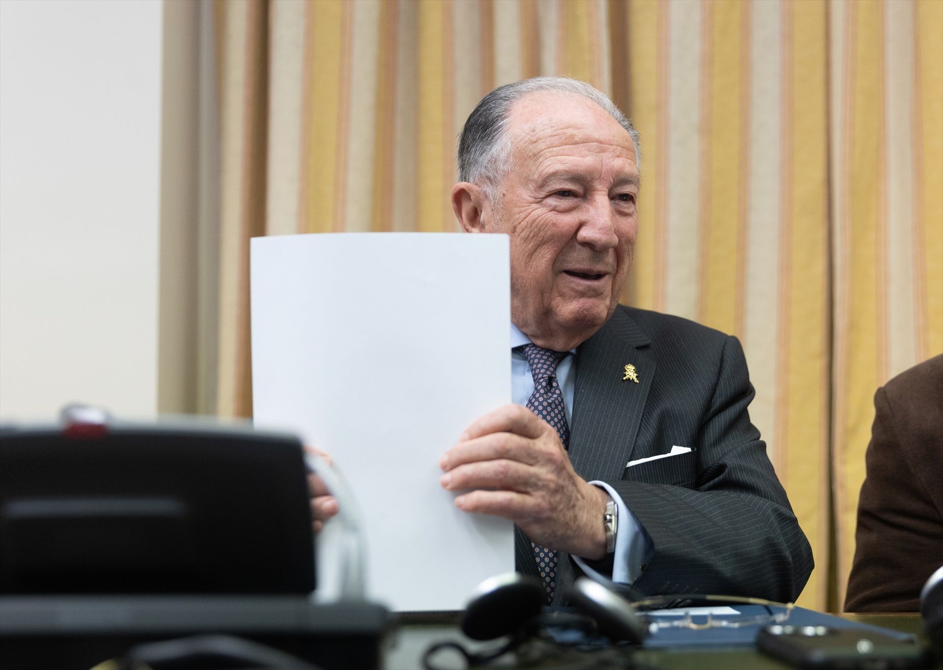 L'exdirector del CNI, Félix Sanz Roldán, aquest dimarts al Congrés