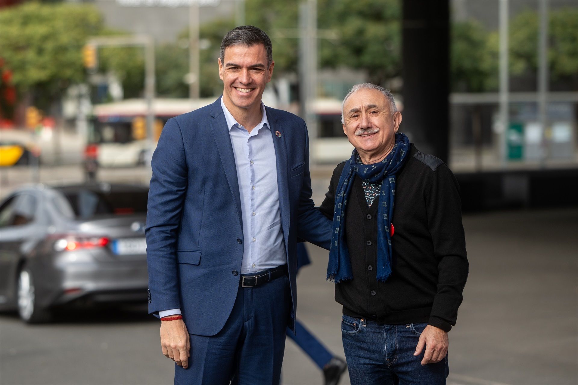 Pedro Sánchez i Pepe Álvarez, aquest dimarts.