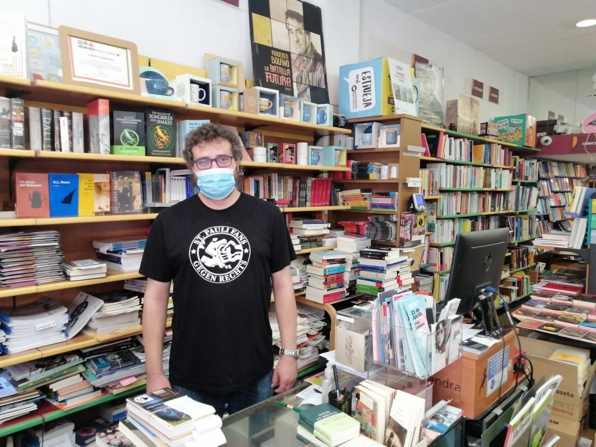 David Oliva, de la llibreria Alexandria de Sant Cugat 
