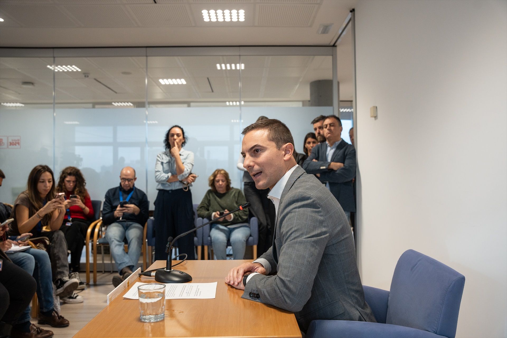 Juan Lobato, aquest dimarts a l'Assemblea de Madrid.