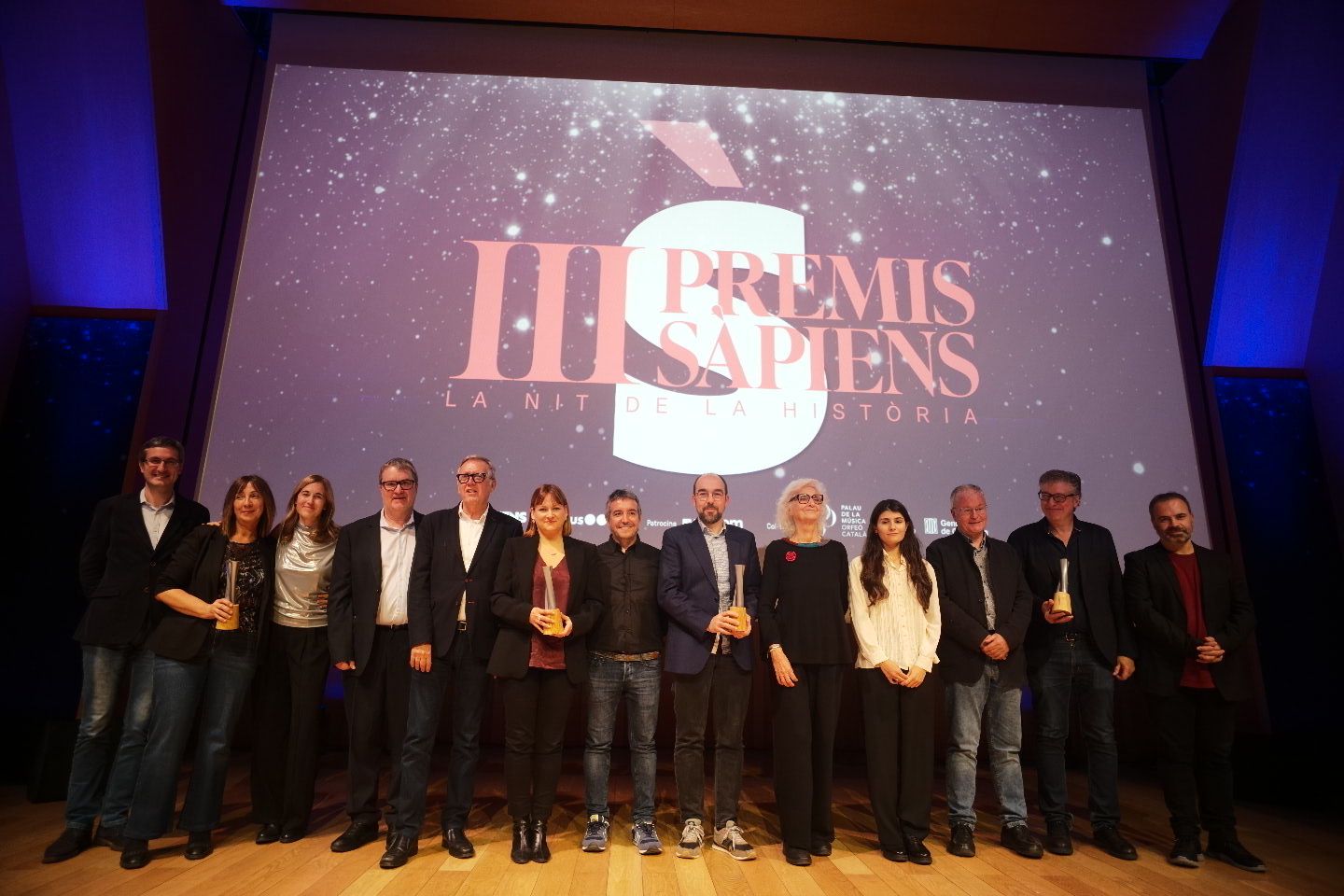 Els guardonats dels Premis Sàpiens al Palau de la Musica