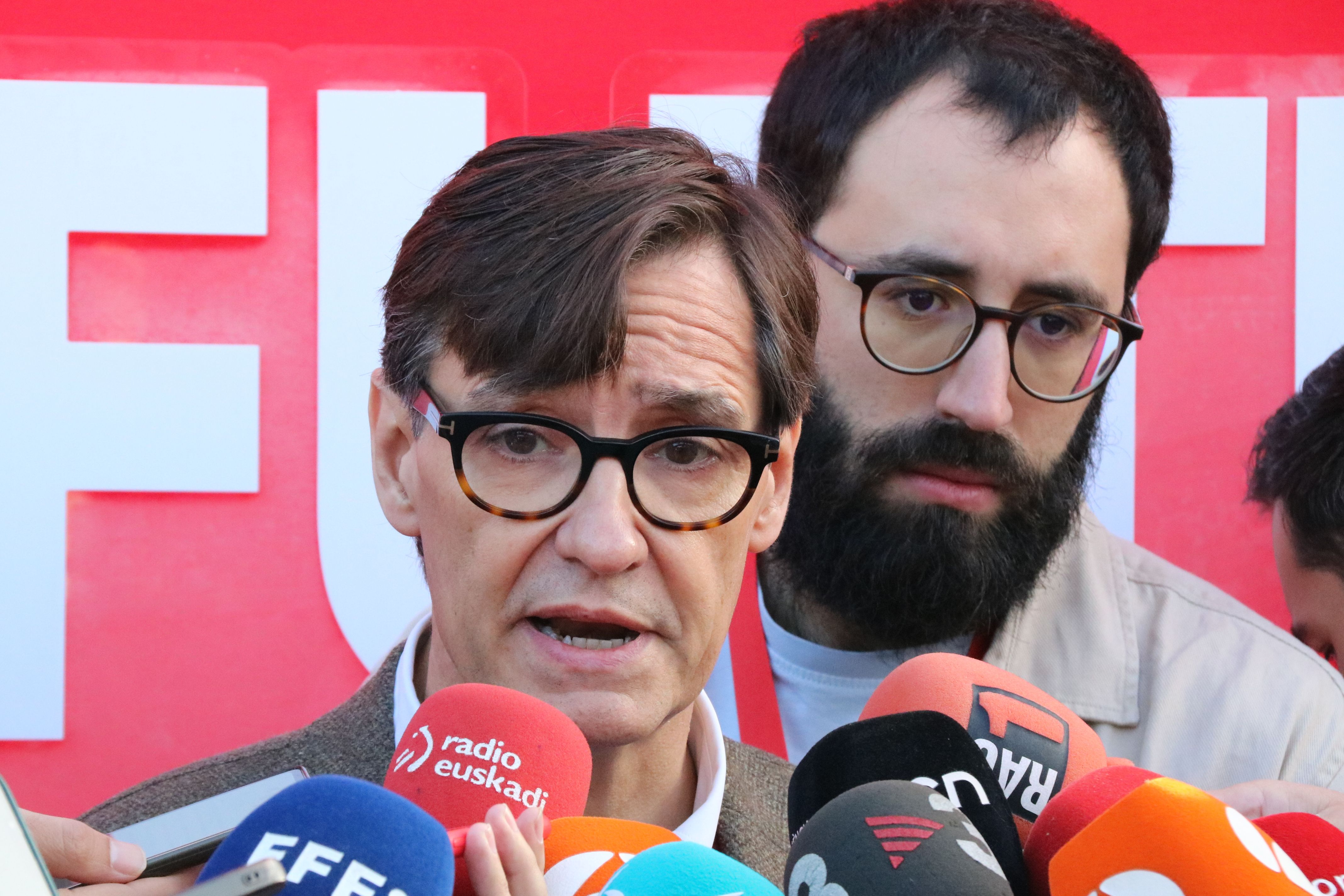 Salvador Illa, aquest dissabte al congrés del PSOE