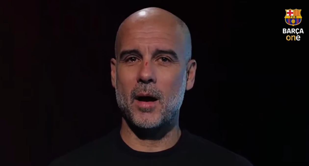 El vídeo en el que Guardiola apareix cantant "Aniversari", de Manel