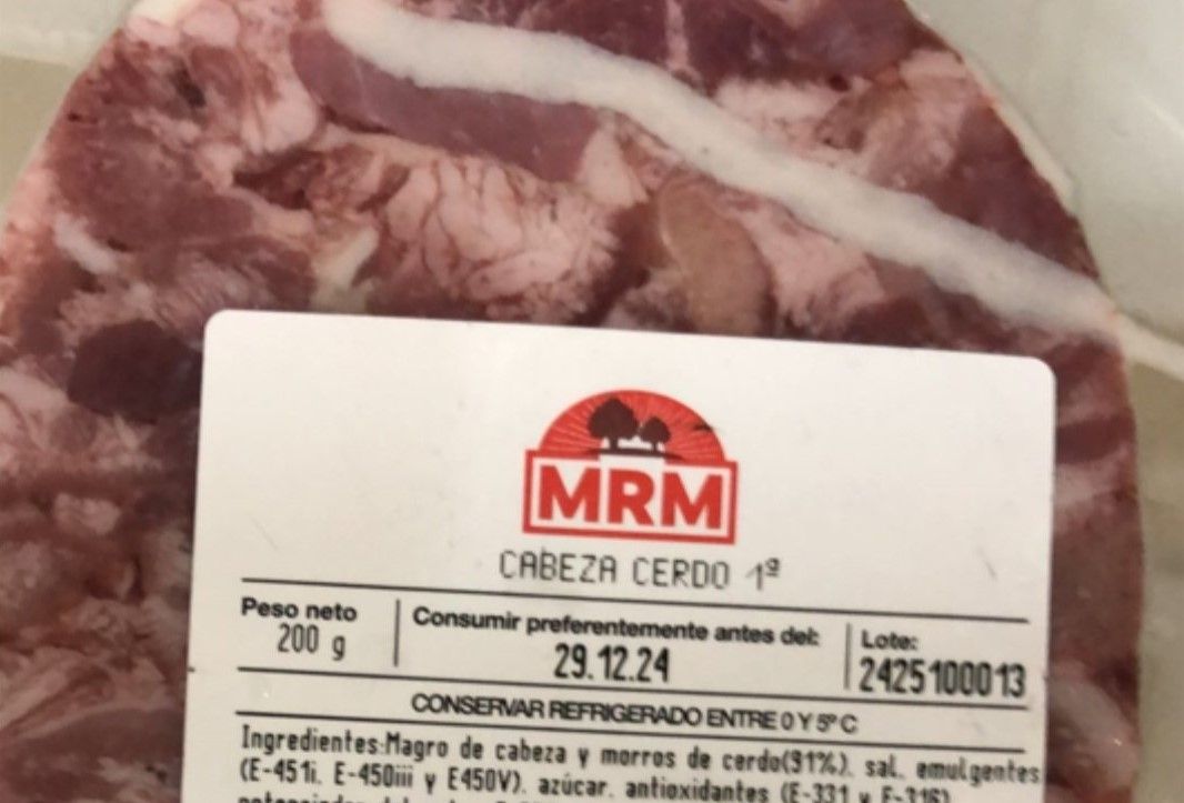 El cap de porc, un dels productes afectats de la marca MRM