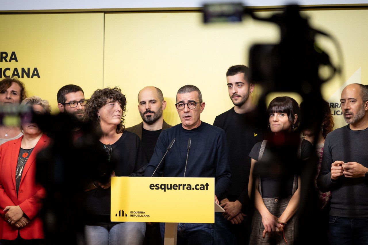 La candidatura de Nova Esquerra Nacional, aquest dissabte.