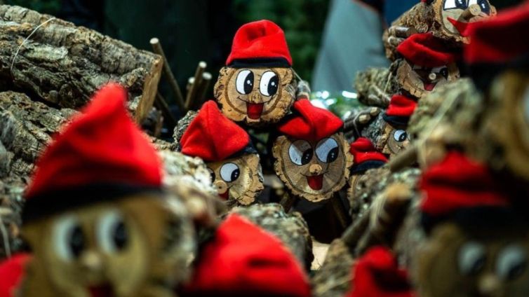 Soques de Nadal en una fira de Santa Llúcia | Arxiu