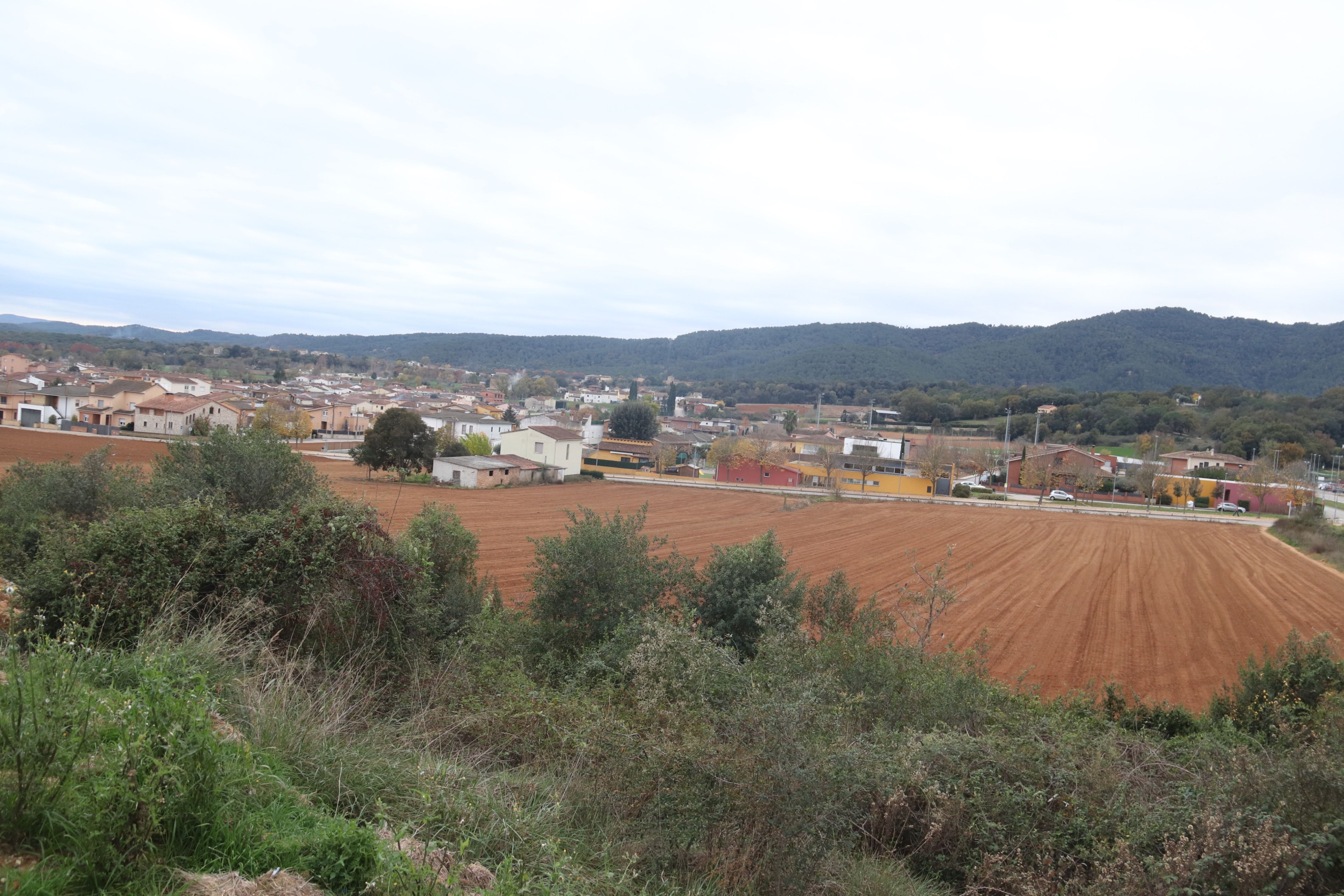 El pendent en els terrenys de Banyoles on s'hi projecta la pista d'atletisme és un dels maldecaps del projecte