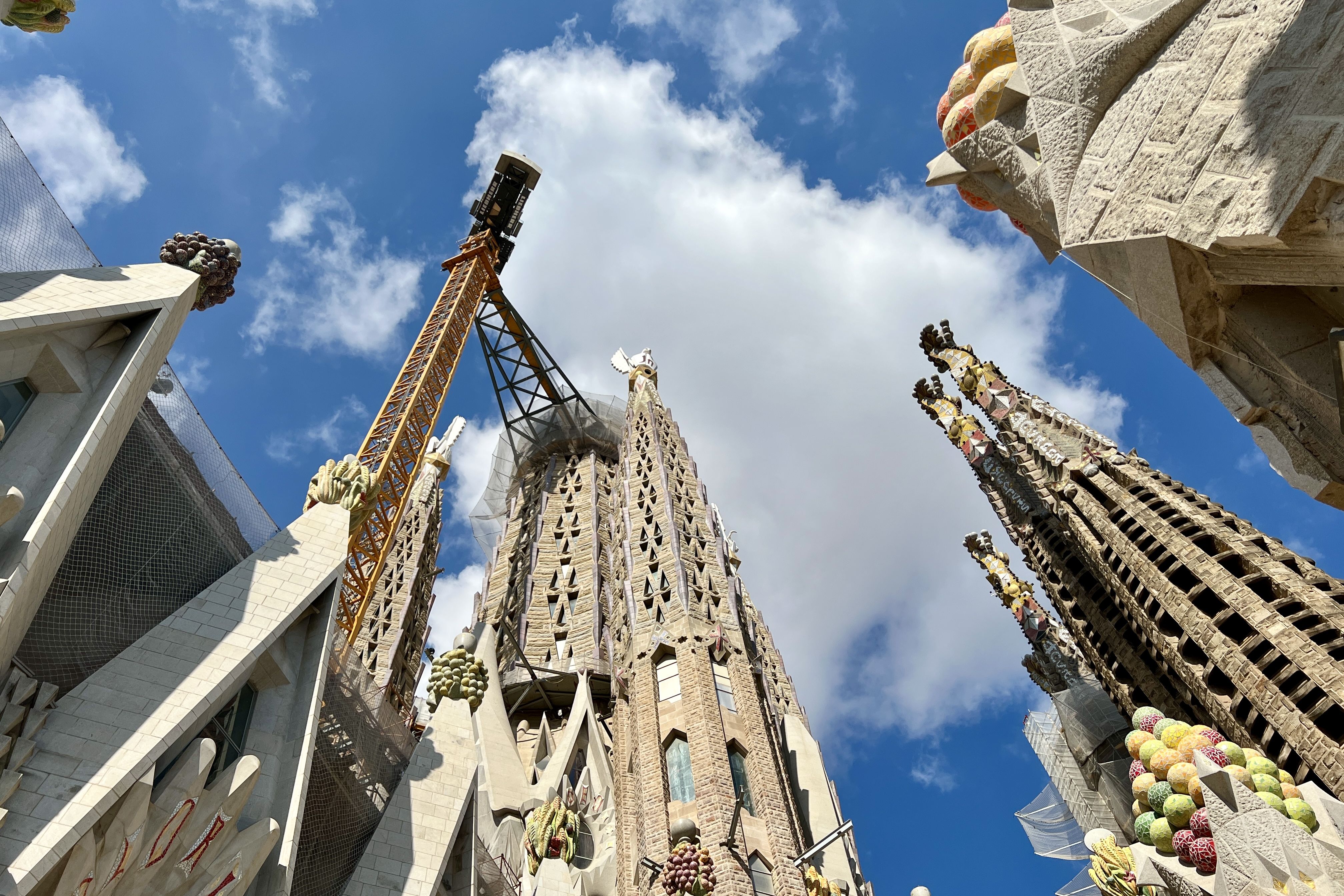 La Sagrada Família, amb la nova alçària