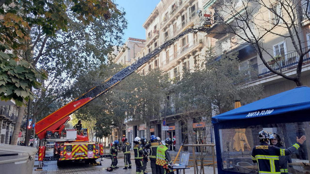 Un camió dels Bombers de Barcelona, en una imatge d'arxiu