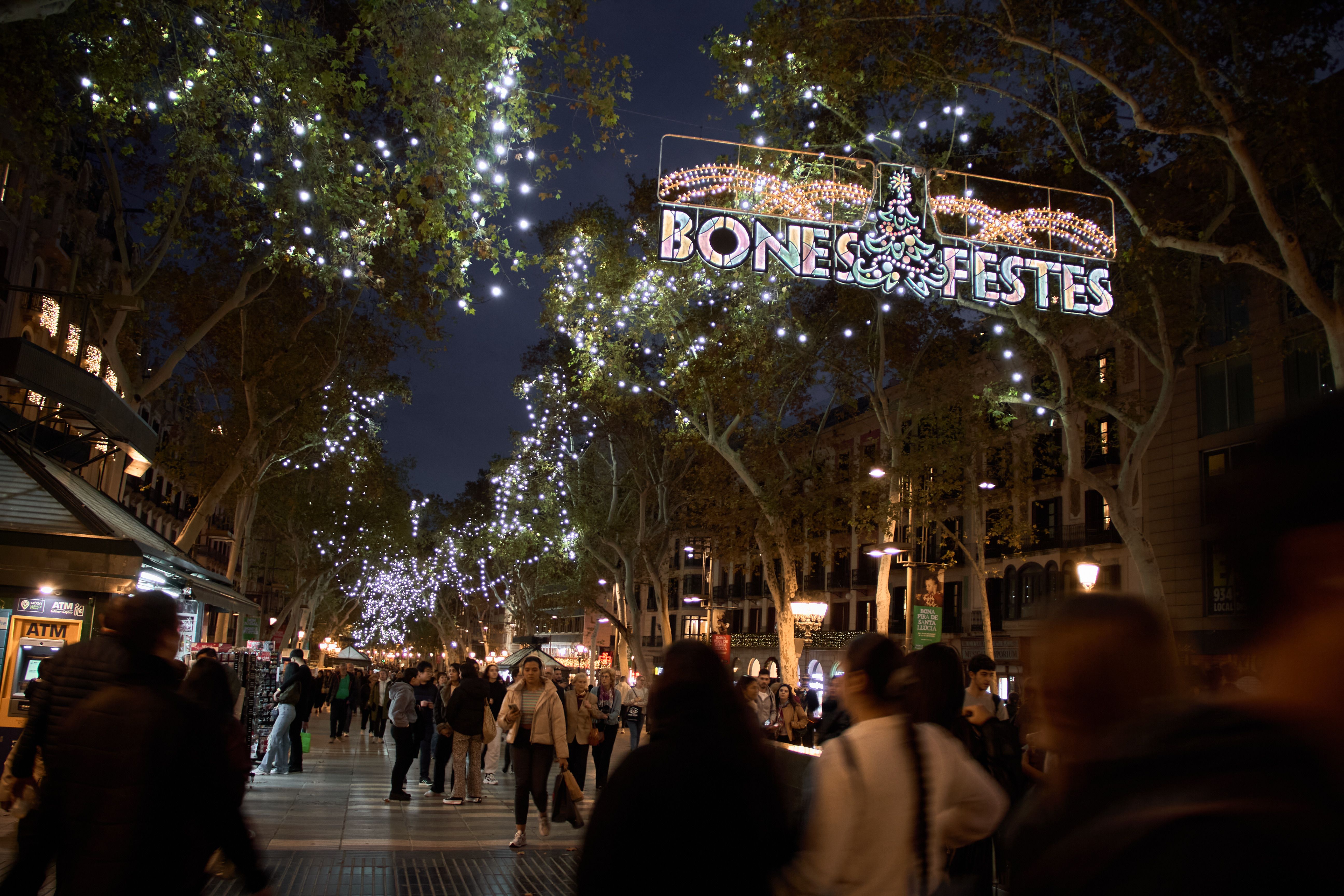 La Rambla es vesteix de gala per Nadal