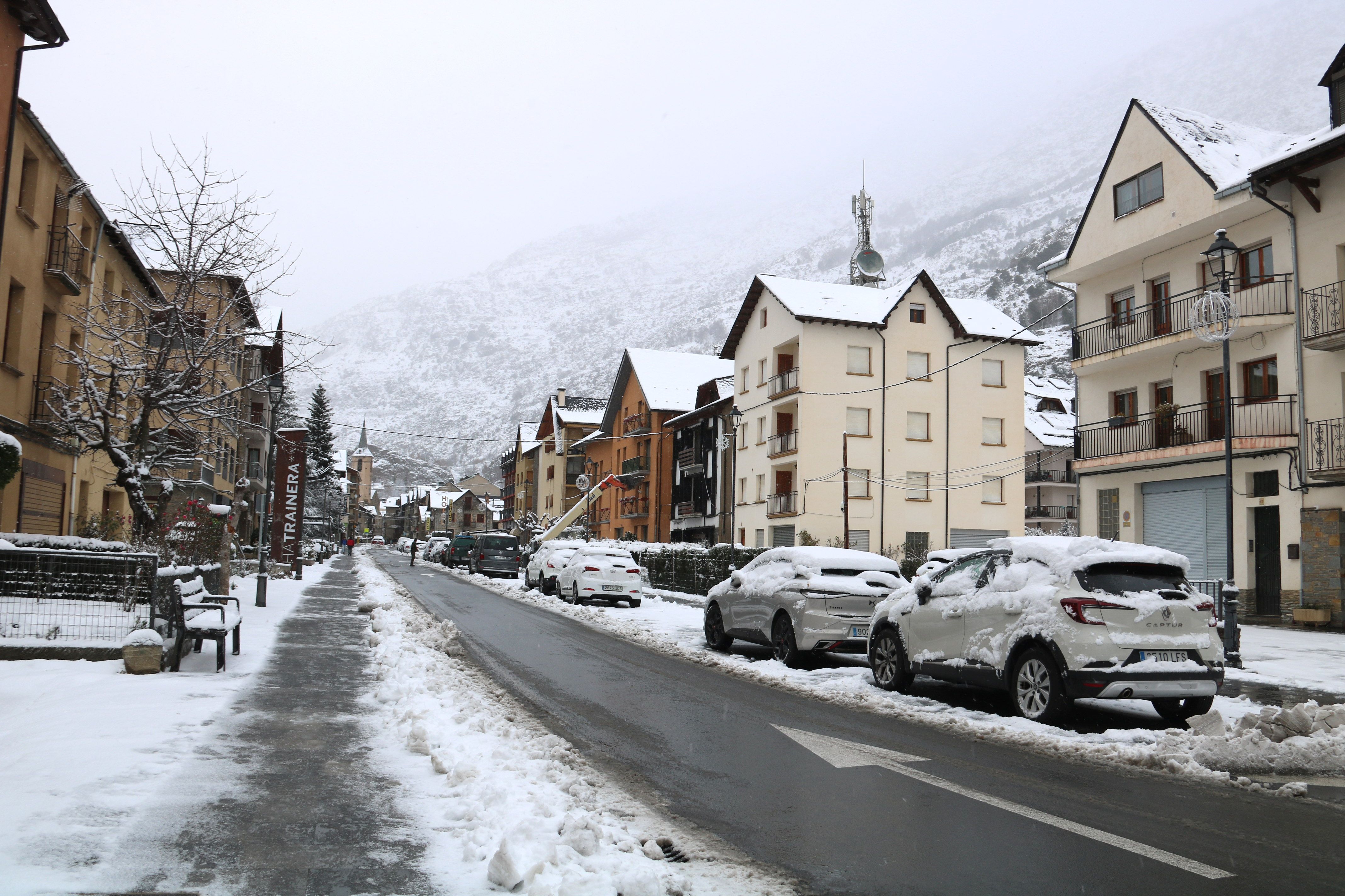 Imatge d'Esterri d'Àneu nevat aquest diumenge