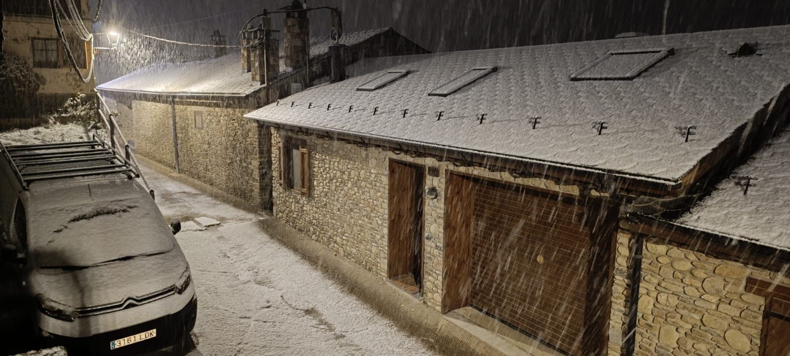 La nevada a Ger, a la Cerdanya