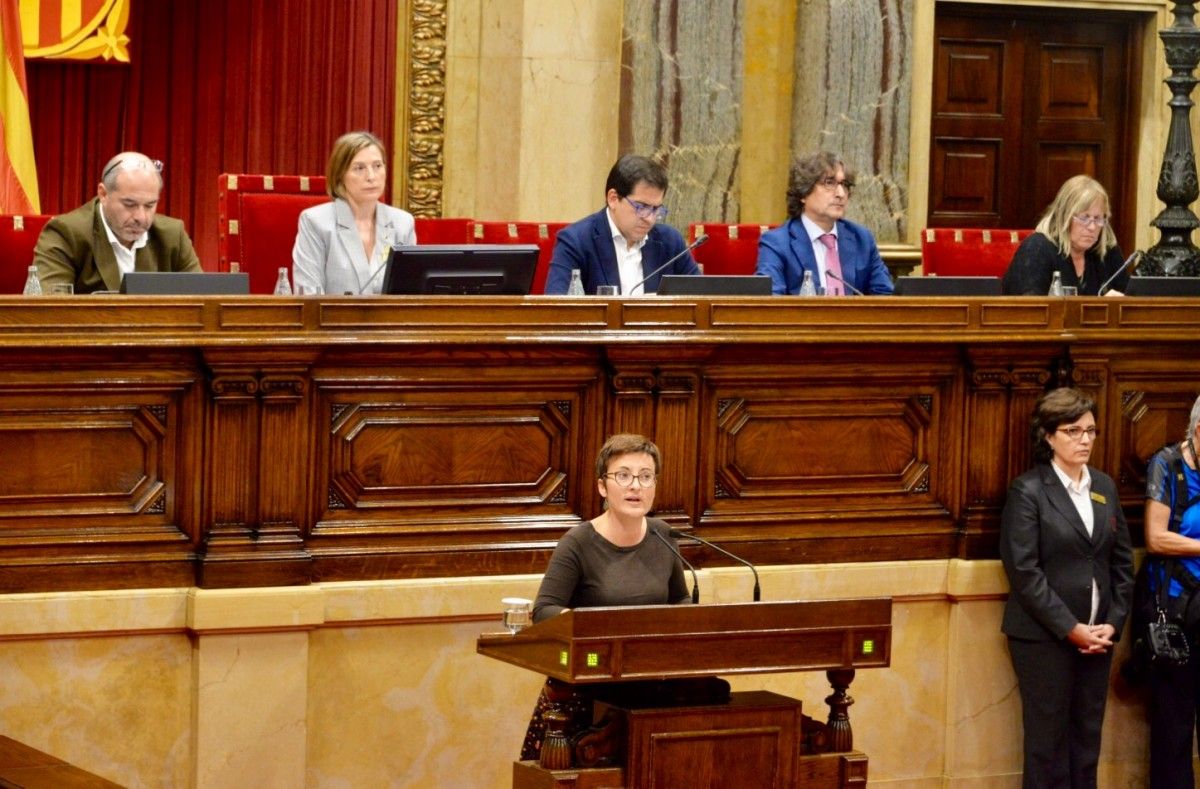 La diputada de Catalunya Sí que es Pot Marta Ribas, al Parlament