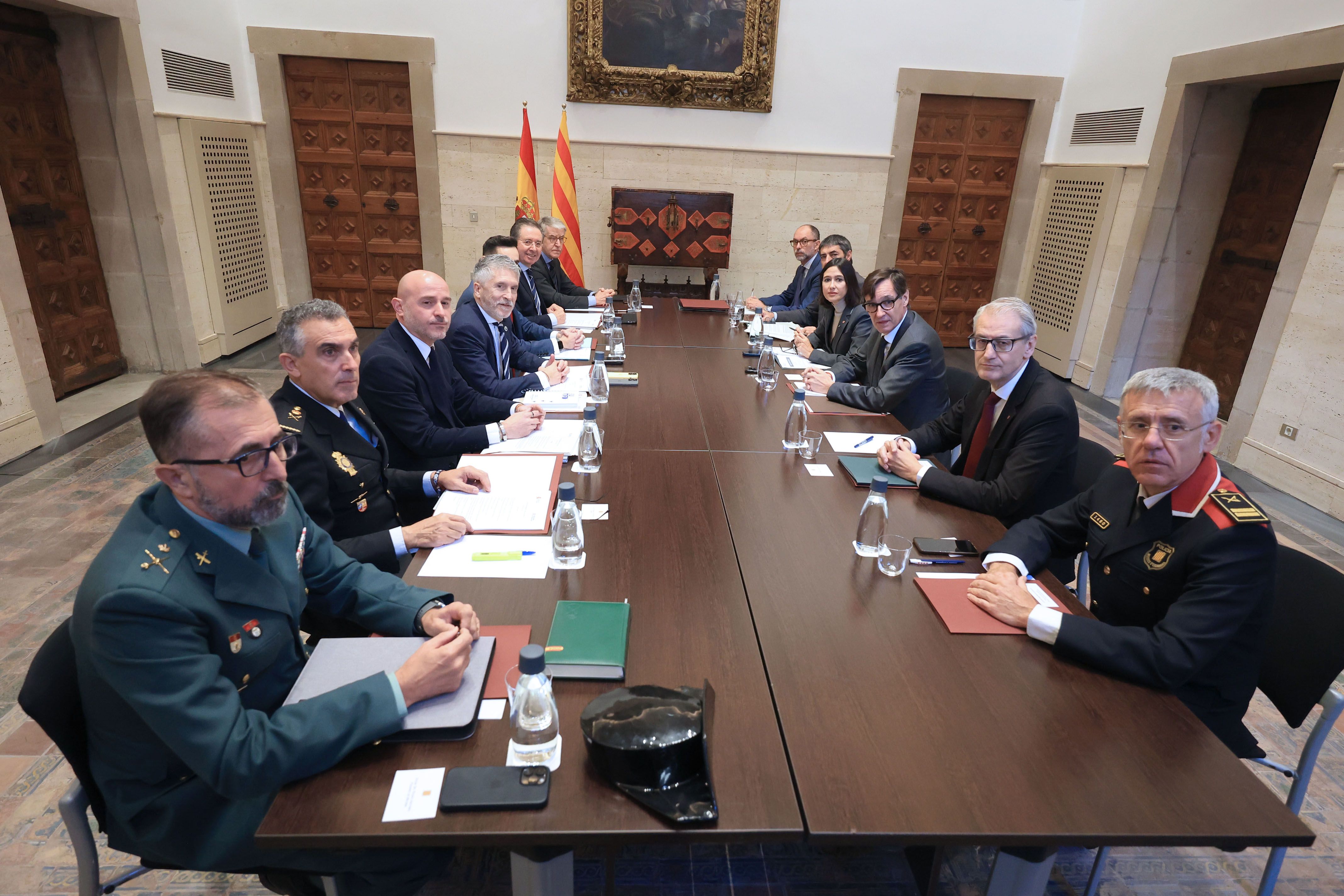 L'última reunió de la Junta de Seguretat, celebrada la setmana passada a Barcelona.